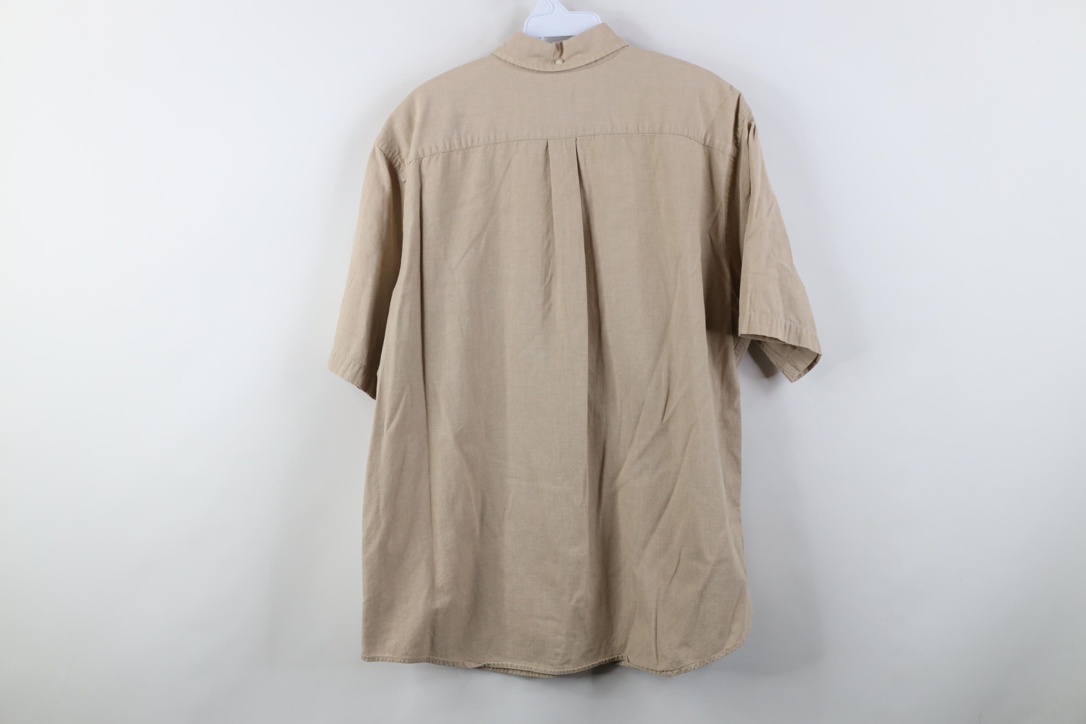 Lands' End Vintage 90s Lands End Flannel Short Sleeve Button Down Shirt Size US L / EU 52-54 / 3 - 12 Thumbnail