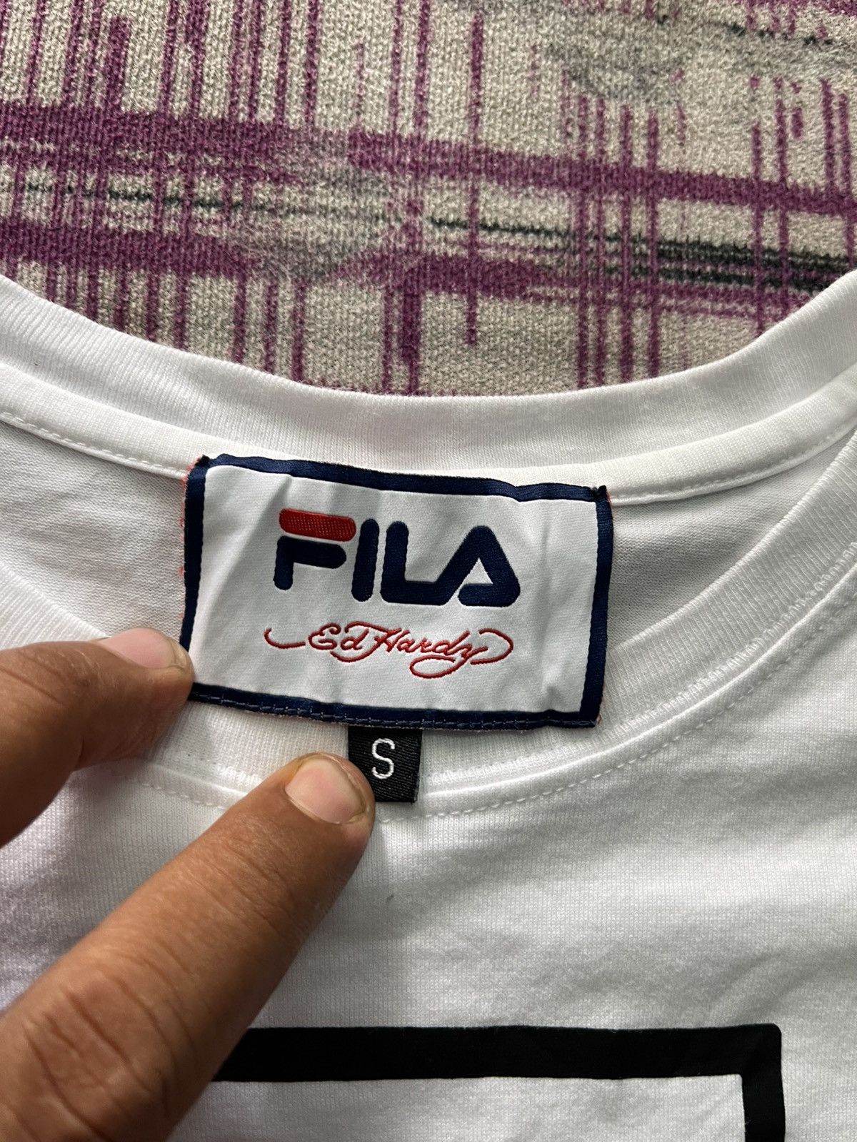 Ed Hardy FILA X ED HARDY GRAPHIC TEE “LOVE KILLS SLOWLY” SKULL DESIGN Size S / US 4 / IT 40 - 4 Thumbnail