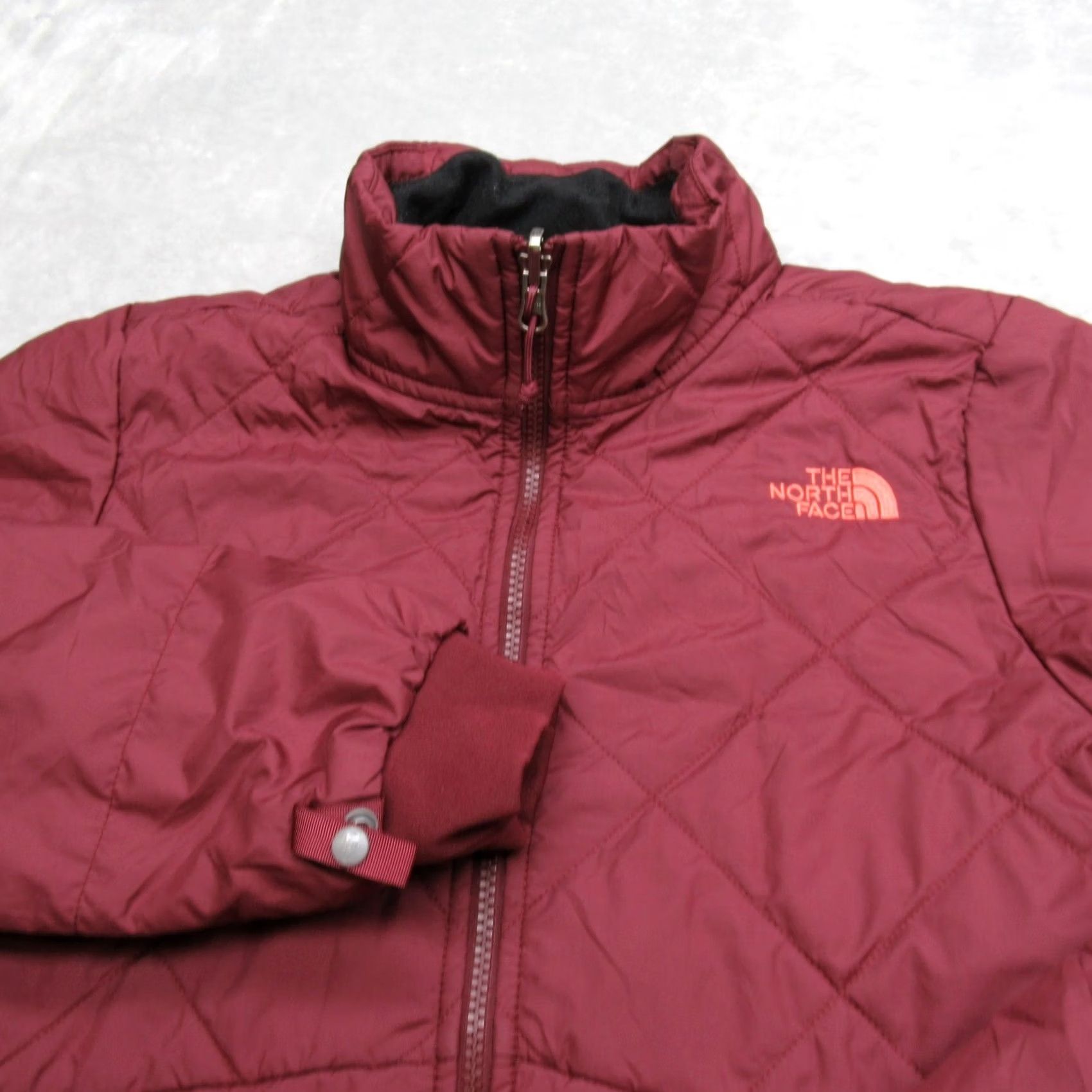The North Face The North Face Jacket Womens Burgundy Quilted Puffer Lightweight Pack S Red Zip Size S / US 4 / IT 40 - 2 Thumbnail
