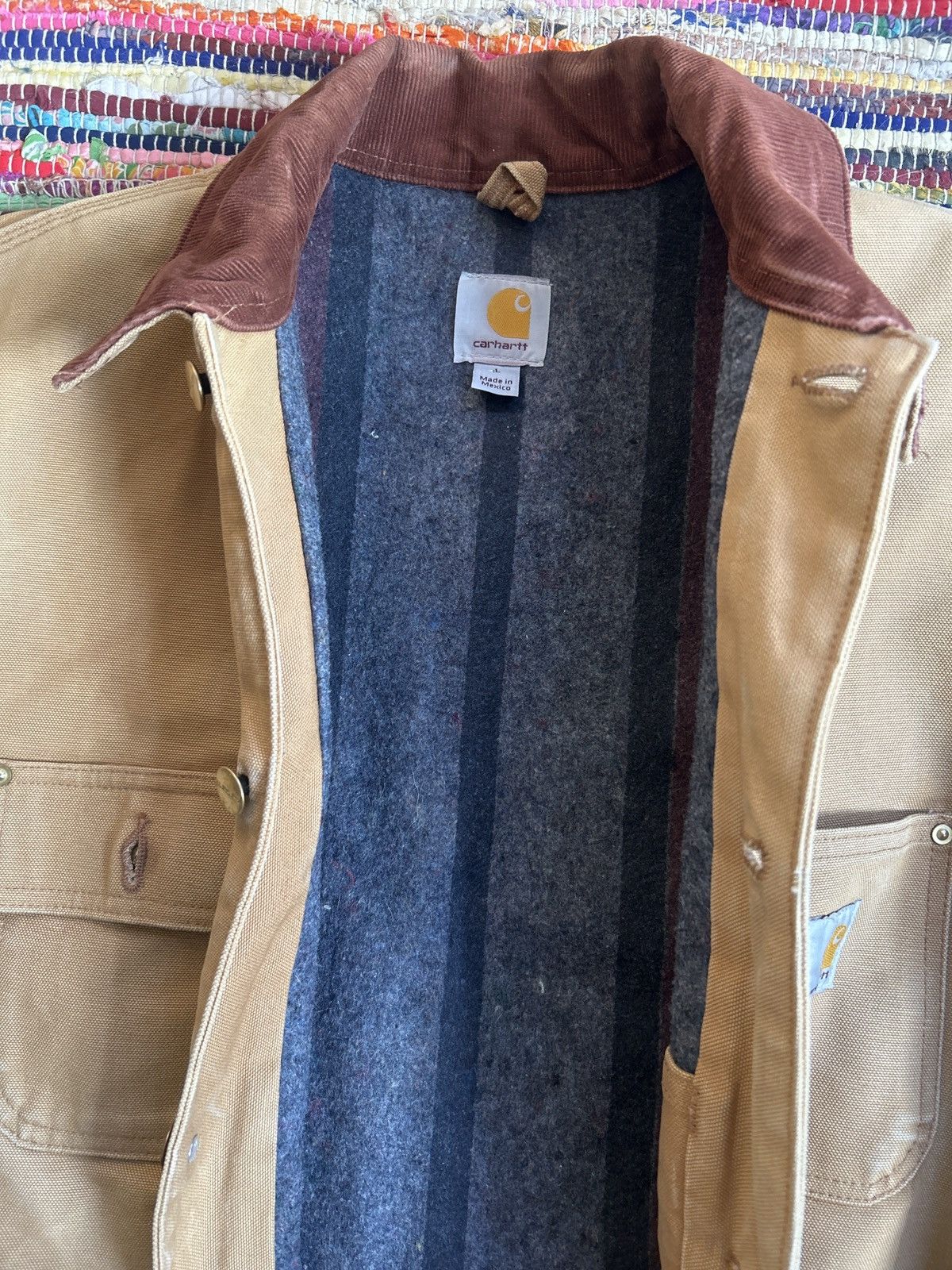 Carhartt Vintage 90s Carhartt Chore Jacket Size Large Blacket Lined Size US L / EU 52-54 / 3 - 5 Thumbnail