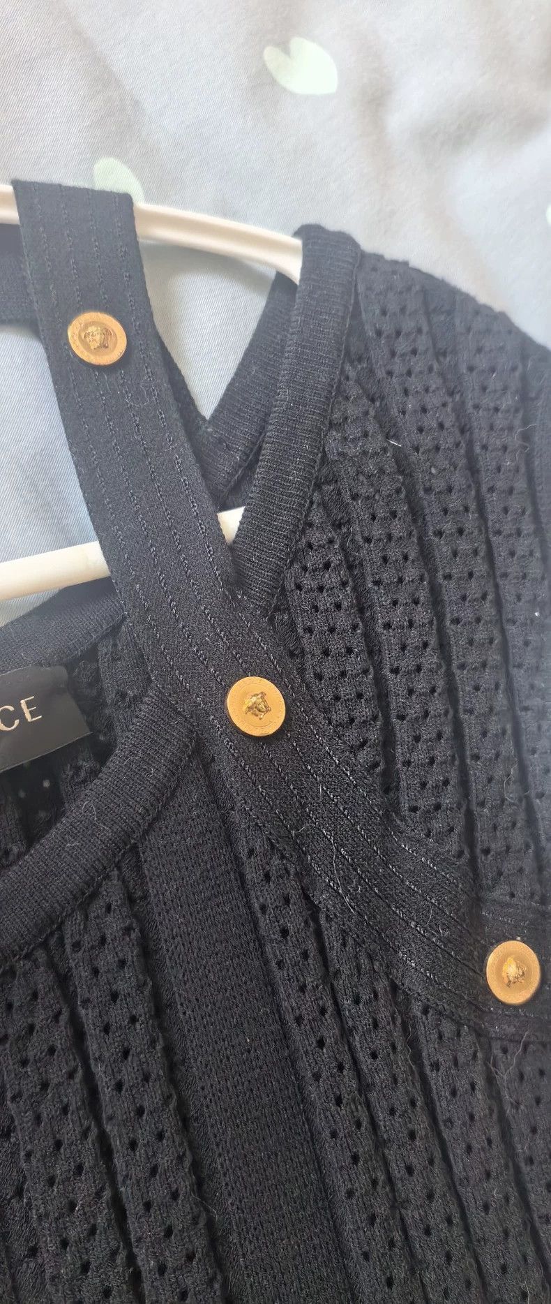 Versace Versace Openwork black dress Size M / US 6-8 / IT 42-44 - 2 Thumbnail