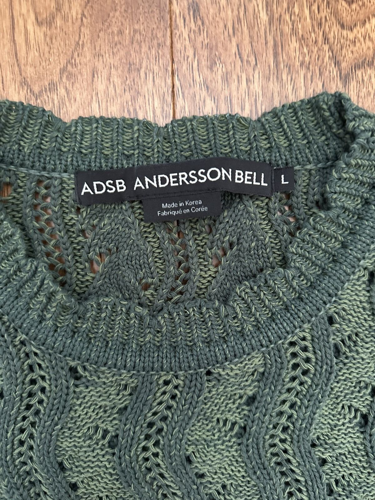 Andersson Bell Andersson Bell - Two Tone Wave Crewneck Sweater Size US L / EU 52-54 / 3 - 4 Thumbnail
