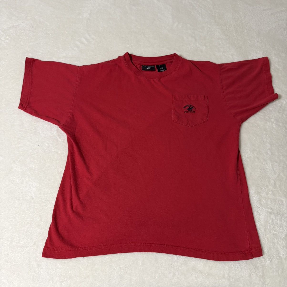 Beverly Hills Polo Club Vintage Boxy Beverly Hills Polo Pocket T-Shirt Size US L / EU 52-54 / 3 - 1 Thumbnail