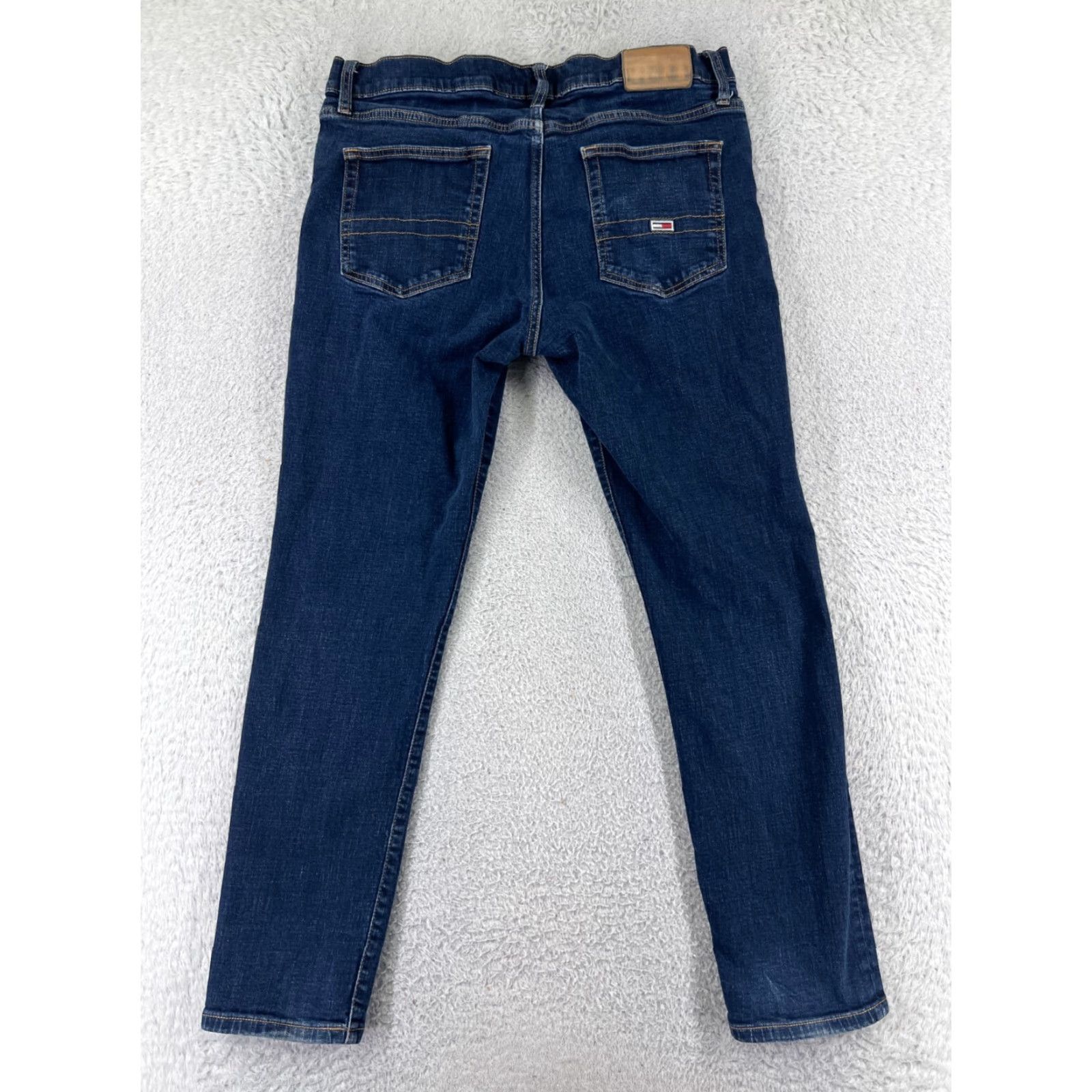 Tommy Hilfiger Tommy Hilfiger Jeans Womens 34 Blue Denim Slim Tapered Dark Wash Mid Rise Size 24" / US 00 / IT 34 - 2 Thumbnail