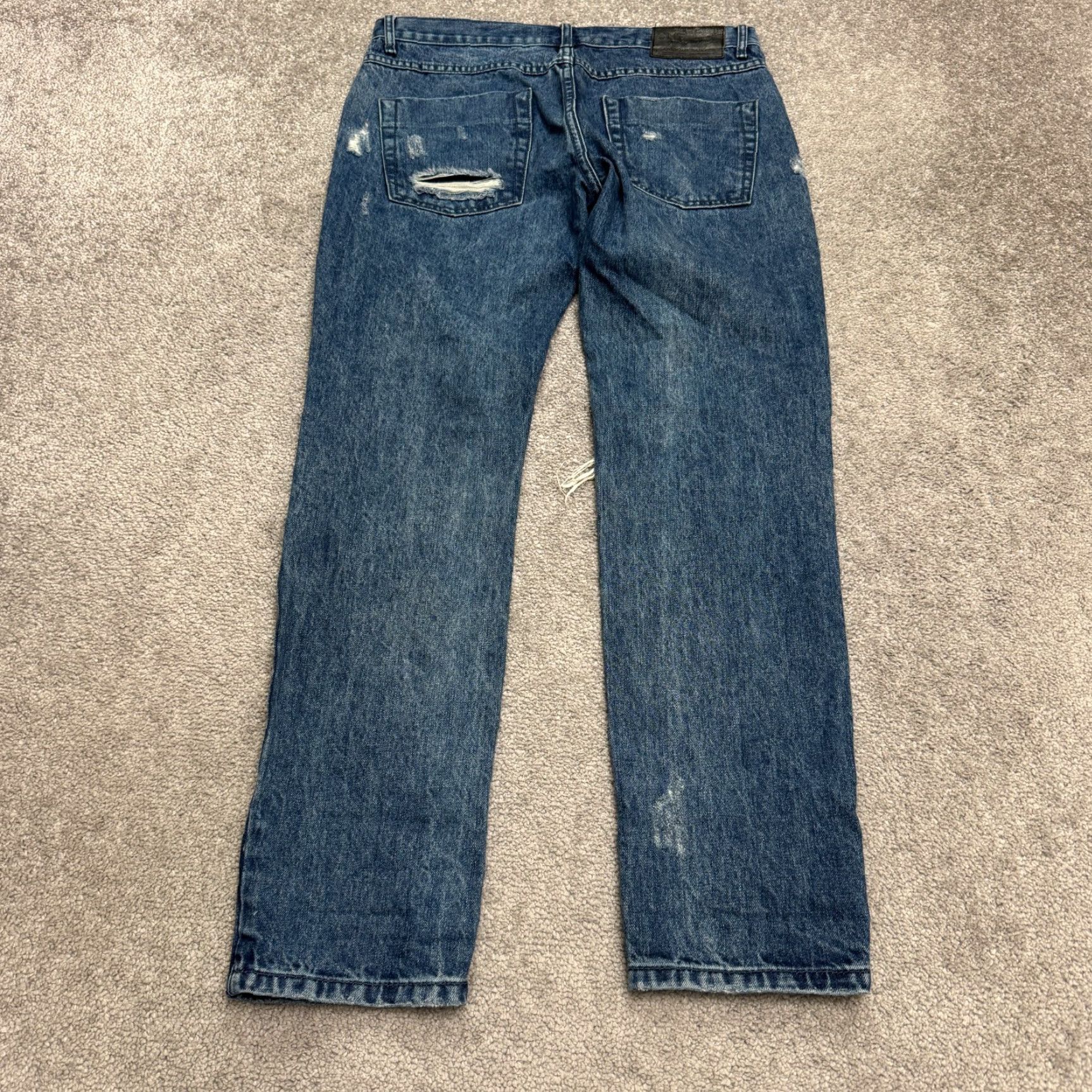 Vintage One Teaspoon Jeans Boyfriend Distressed Denim Womens 26 Blue 5-Pocket Regular 100% Cotton City Outdoor Streetwear Vintage No Environment? Size 26" / US 2 / IT 38 - 2 Thumbnail
