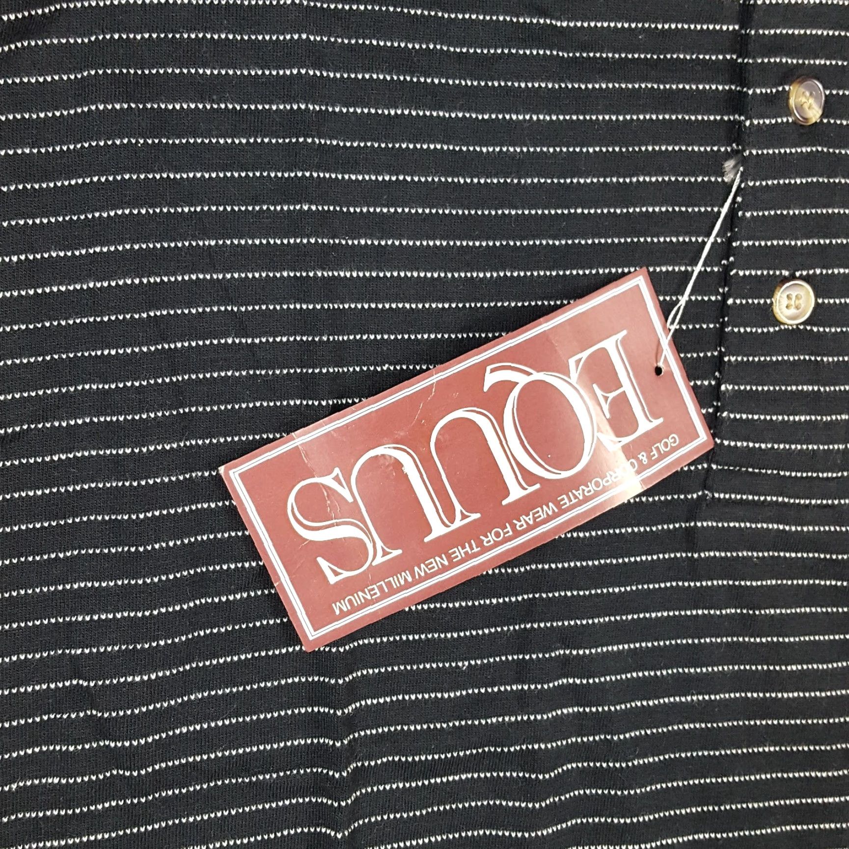 Vintage Vintage Equus Gray Striped Polo Shirt Men's Size 2XL Short Sleeve Casual Preppy 90s Size US XXL / EU 58 / 5 - 3 Thumbnail