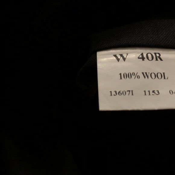 Jos. A. Bank JOS.A.BANK MEN'S BLACK 100%WOOL DRESS PANTS SIZE: 40/31 Size 40R - 7 Thumbnail
