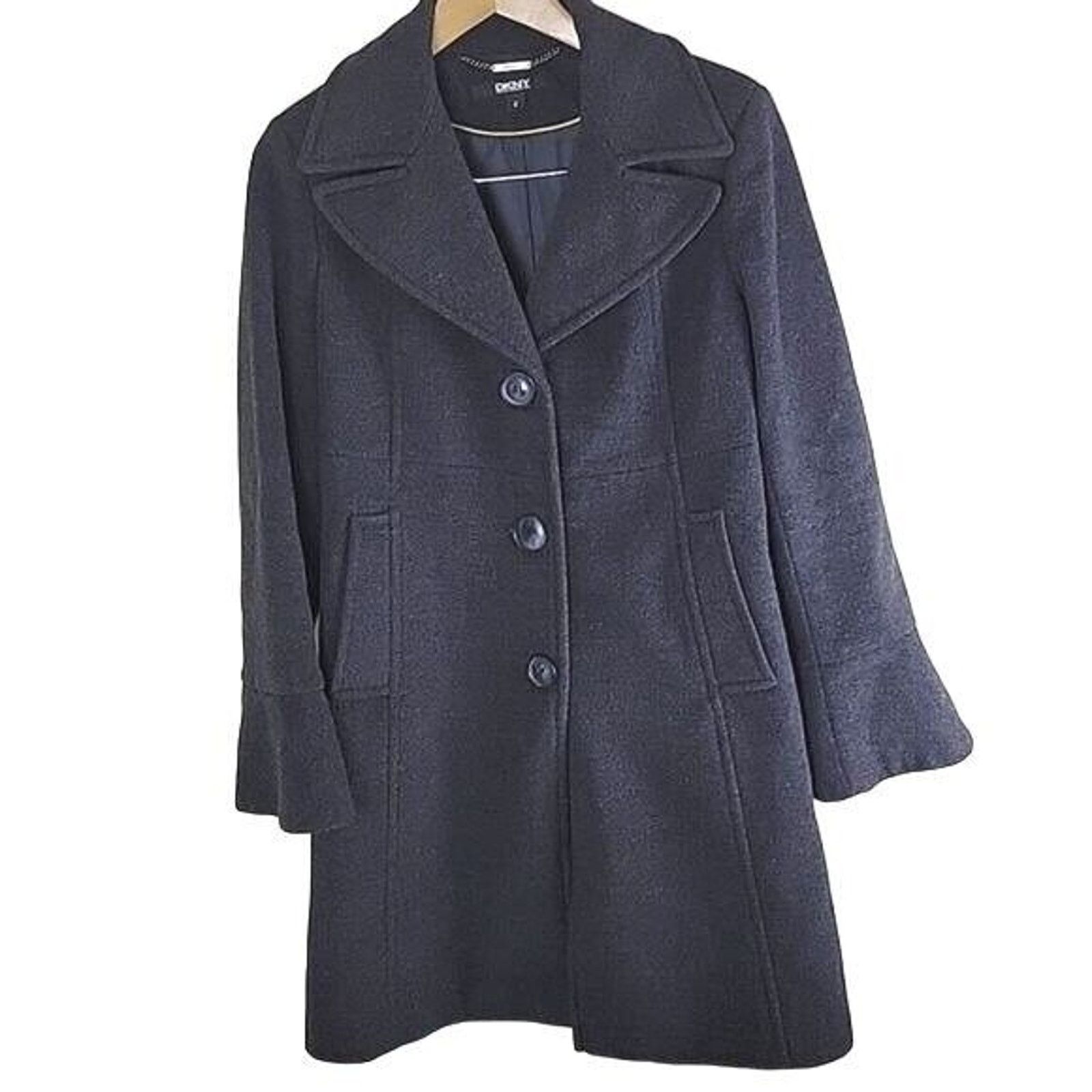 DKNY DKNY Wool Cashmere Blend Overcoat Size M / US 6-8 / IT 42-44 - 1 Thumbnail
