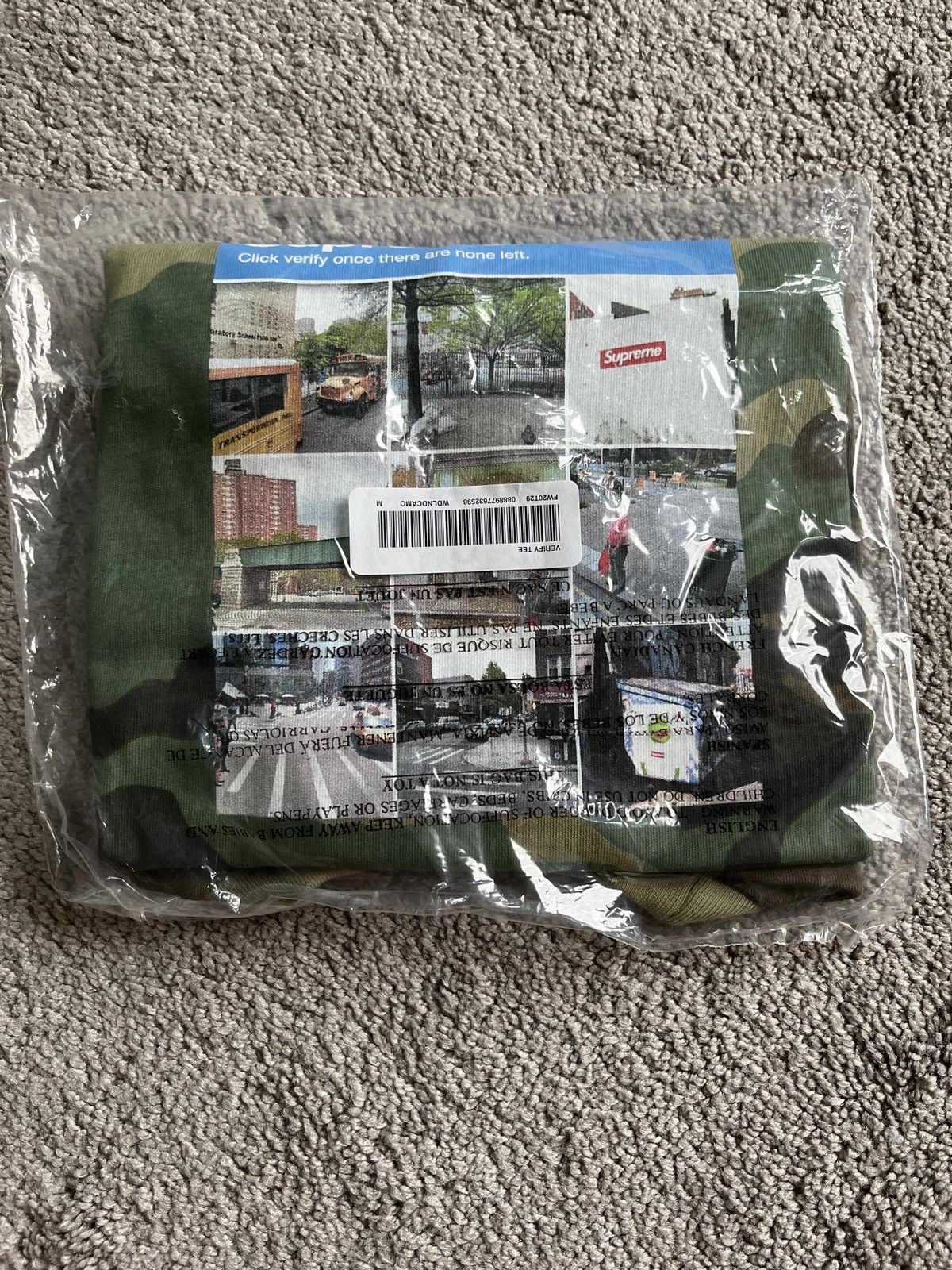 Supreme Supreme Verify tee size medium FW19 camo Size US M / EU 48-50 / 2 - 1 Thumbnail