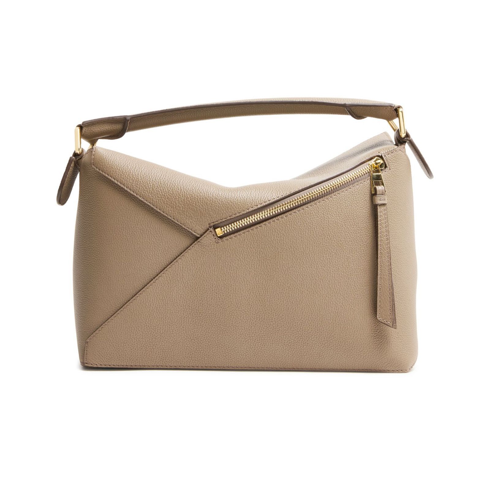Loewe LOEWE Puzzle Medium Edge Taupe Leather Handbag New & Authent Size ONE SIZE - 3 Thumbnail