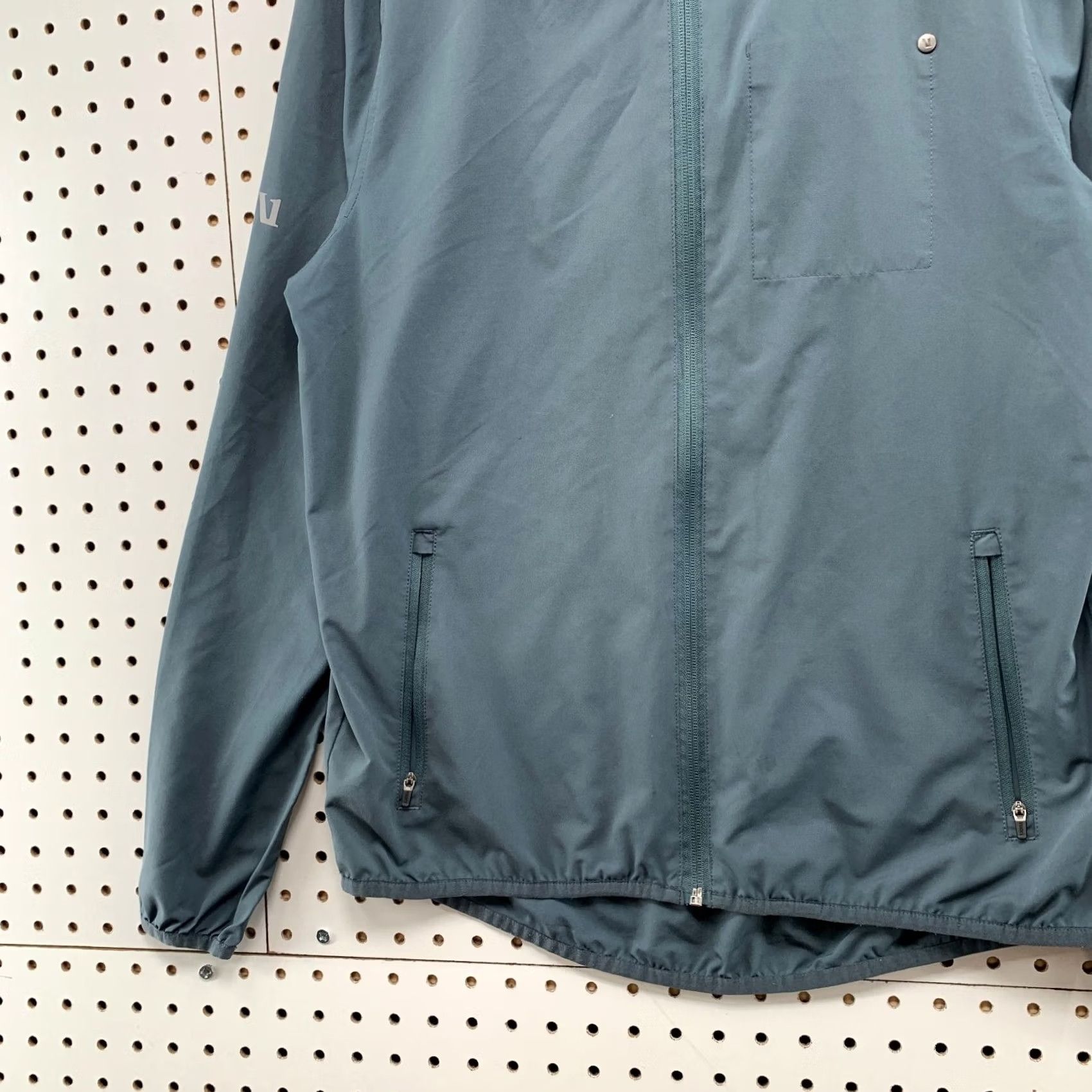 Vuori Vuori Windbreaker Jacket Mens Small Blue Outdoor Trainer Shell Lightweight Size US S / EU 44-46 / 1 - 5 Thumbnail