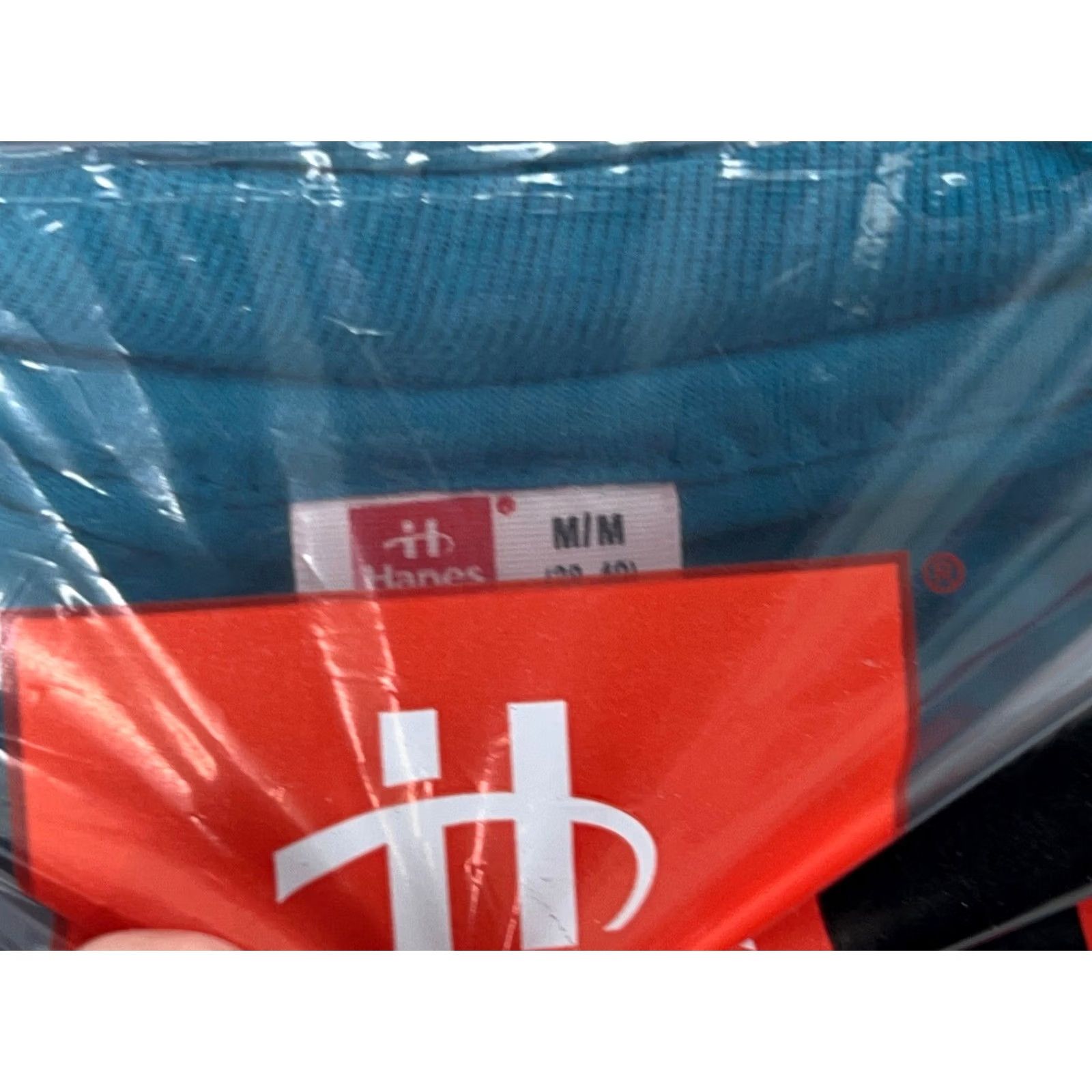 Hanes VINTAGE Hanes Pocket T-Shirt M MEDIUM Blue Cotton NOS Men 90s 80s Story: NIP Size US M / EU 48-50 / 2 - 5 Thumbnail