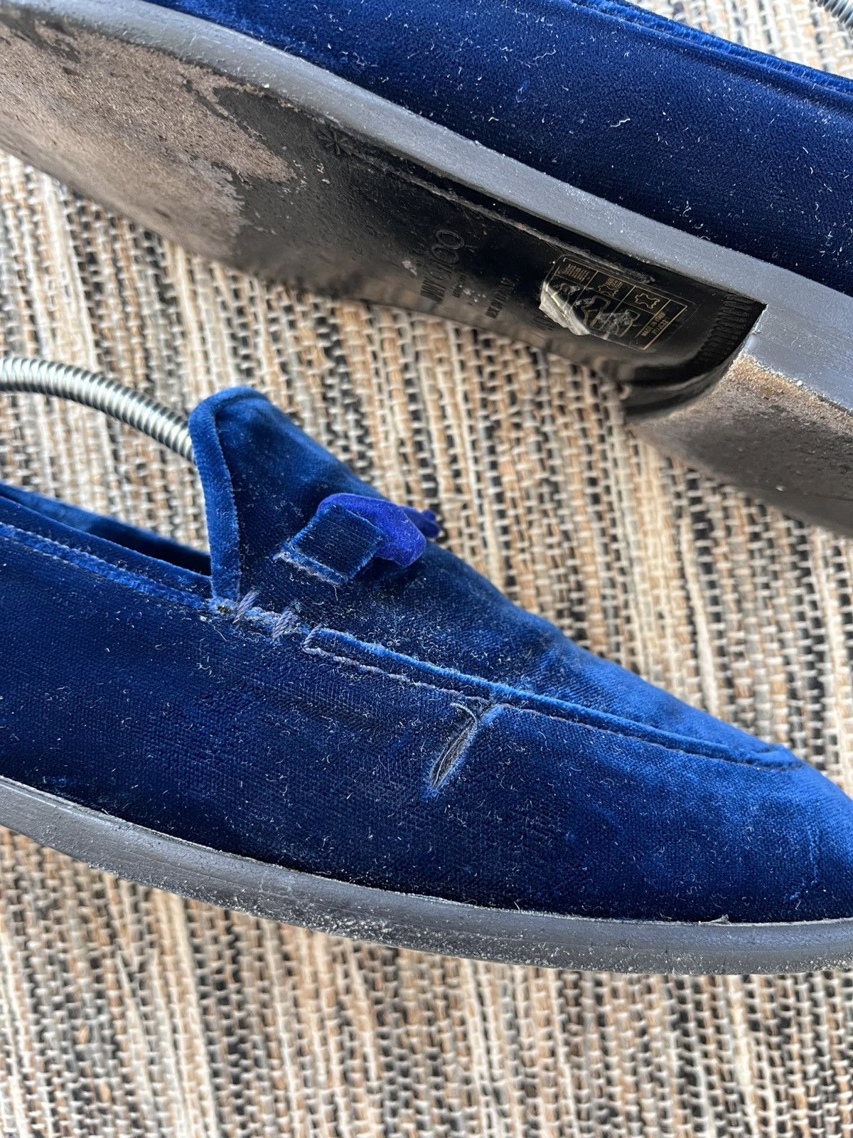 Jimmy Choo Jimmy Choo Loafers Slip-ons Velvet Blue Luxury Y2K Designer Size US 9 / EU 42 - 5 Thumbnail