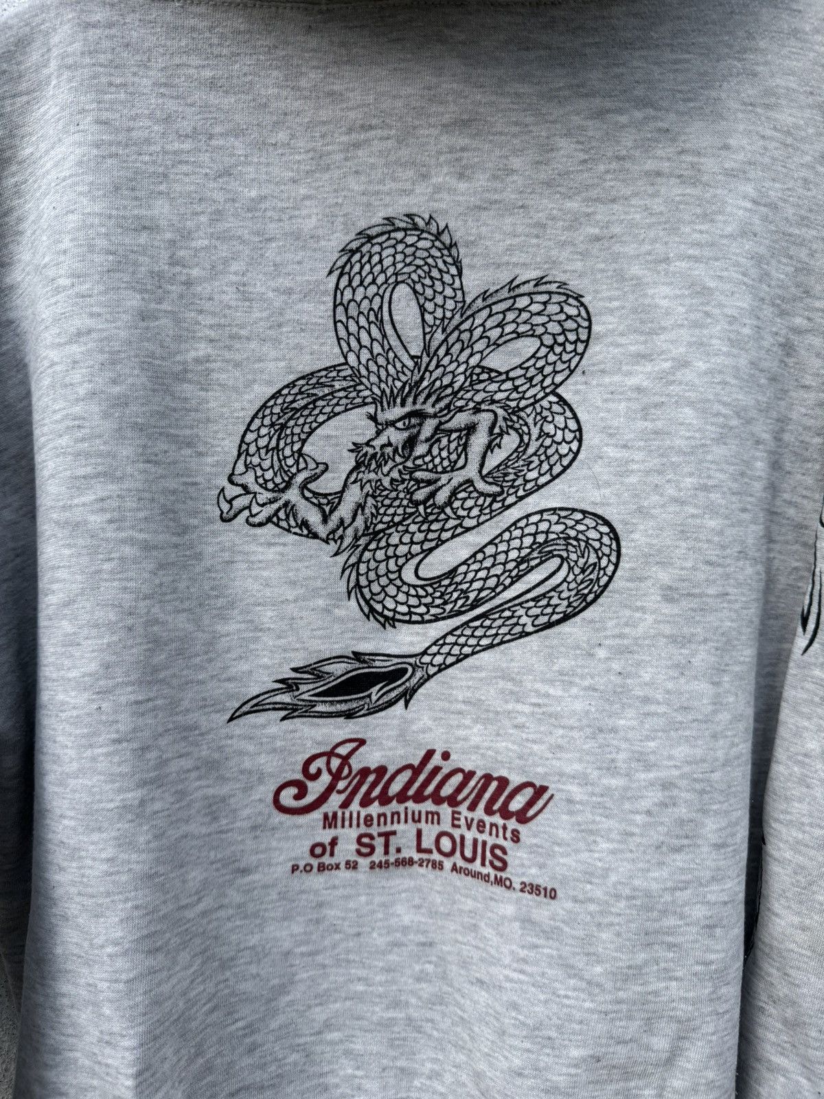 Japanese Brand 2000s Distressed Dogcigar Dragon Pullover Hoodie Size US L / EU 52-54 / 3 - 5 Thumbnail