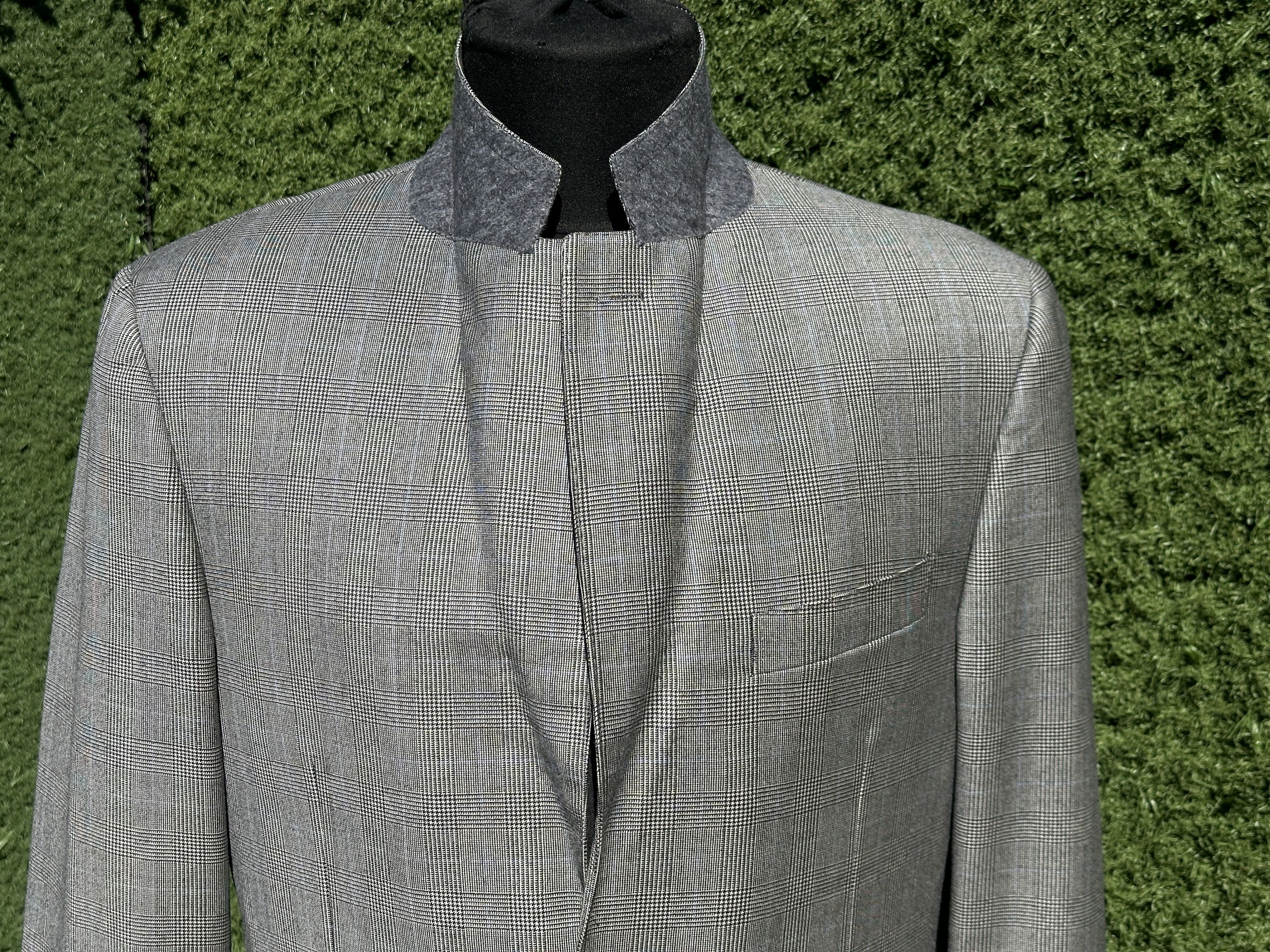 Canali Canali Virgin Wool Prince of Wales Blazer 50R Formal Jacket Size 50R - 6 Thumbnail