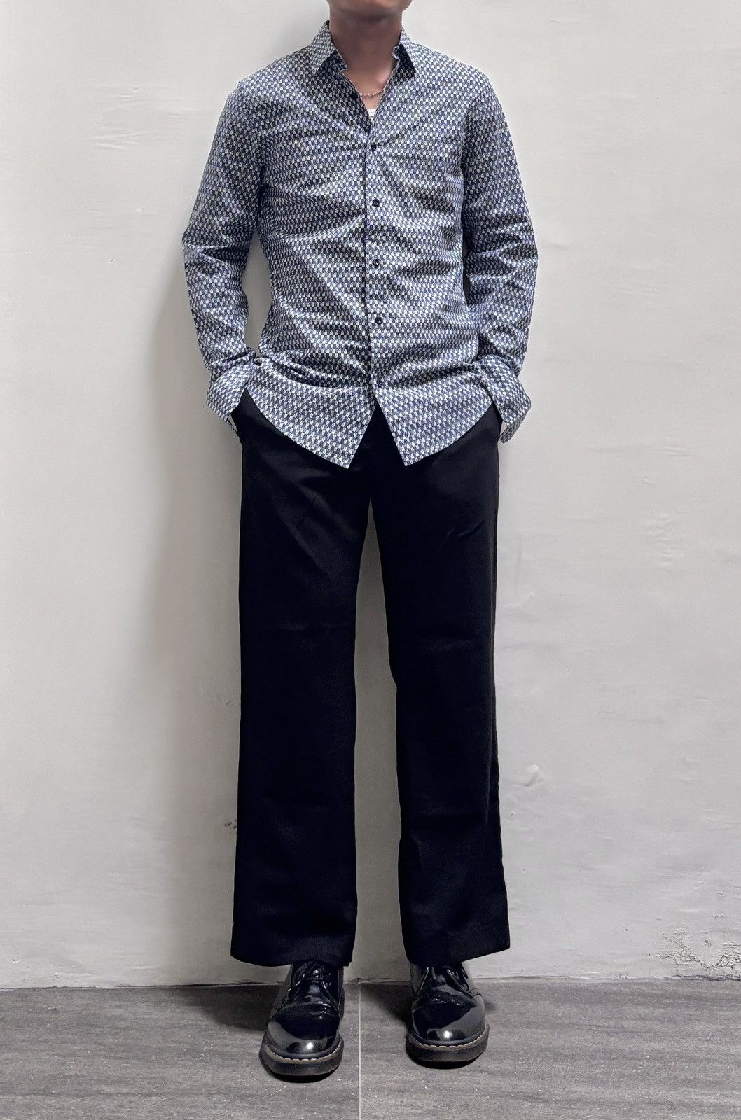 Gucci FREE TAX! 2000s Monogram Slim Shirt Size US S / EU 44-46 / 1 - 1 Thumbnail