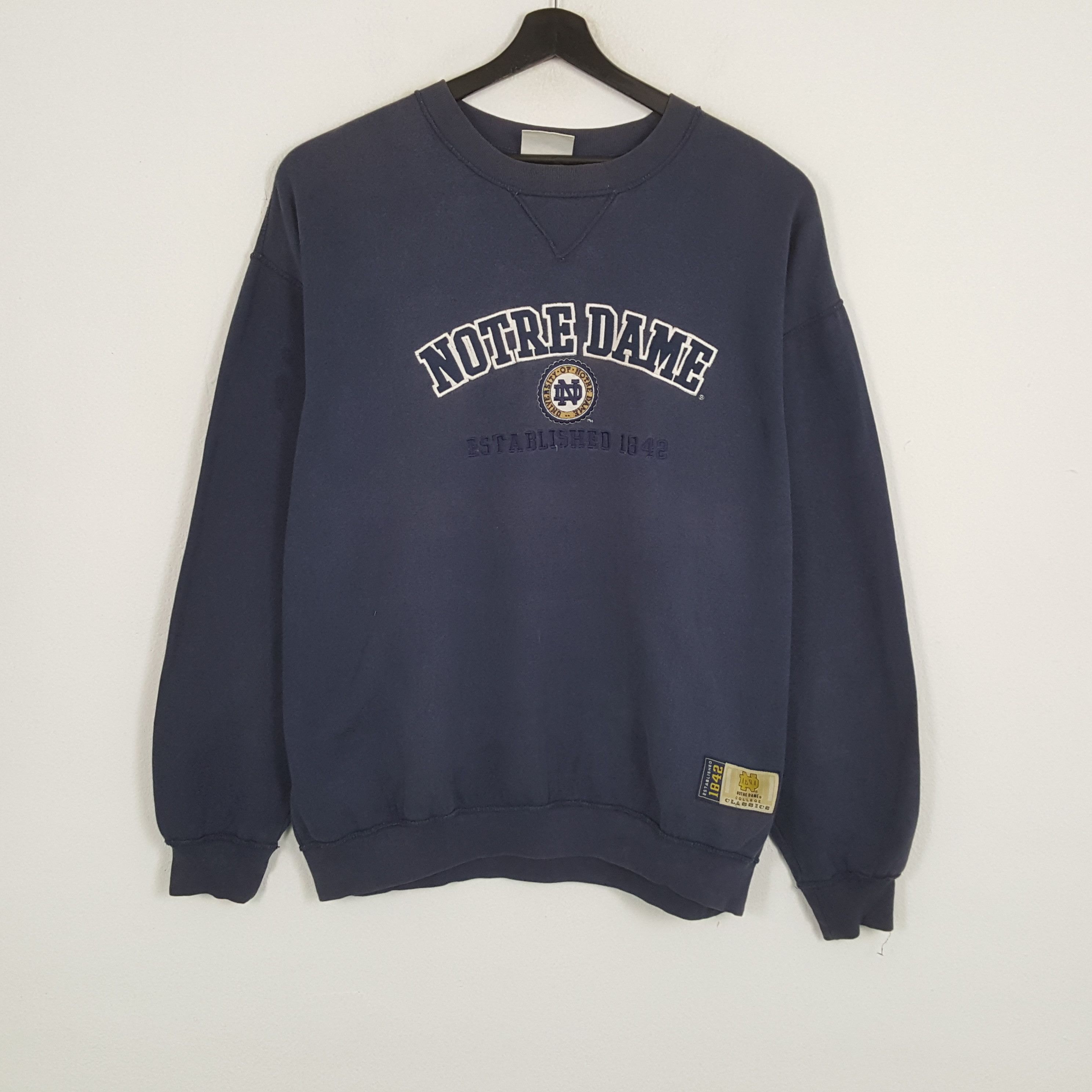 Lee × Vintage UNIVERSITY OF NOTRE DAME X LEE Sweatshirt Size US XXL / EU 58 / 5 - 1 Thumbnail
