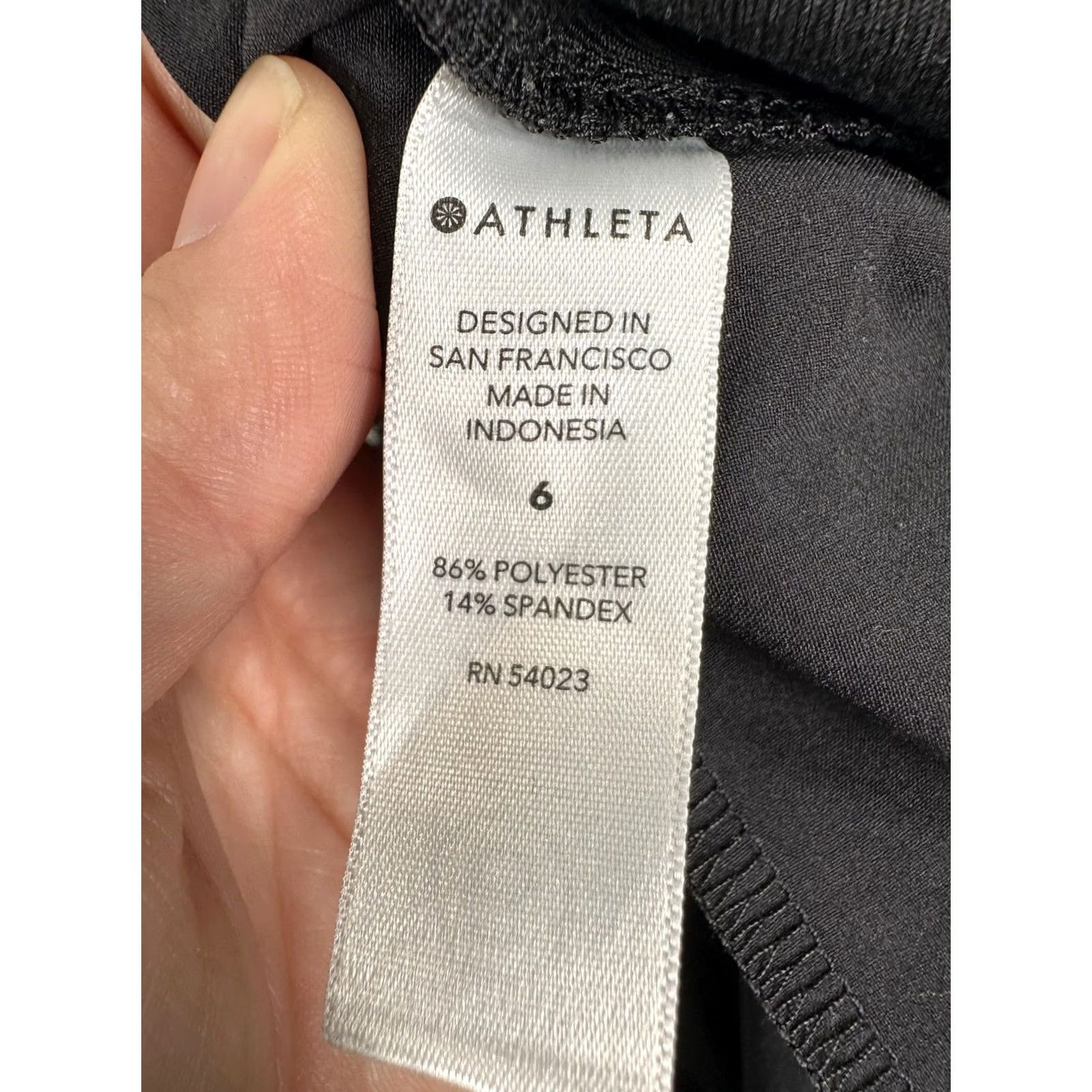 Athleta Athleta Women's Brooklyn Ankle Pants 6 Black Pull On Slim Tapered Pockets Gym Casual Activewear Size 28" / US 6 / IT 42 - 6 Thumbnail