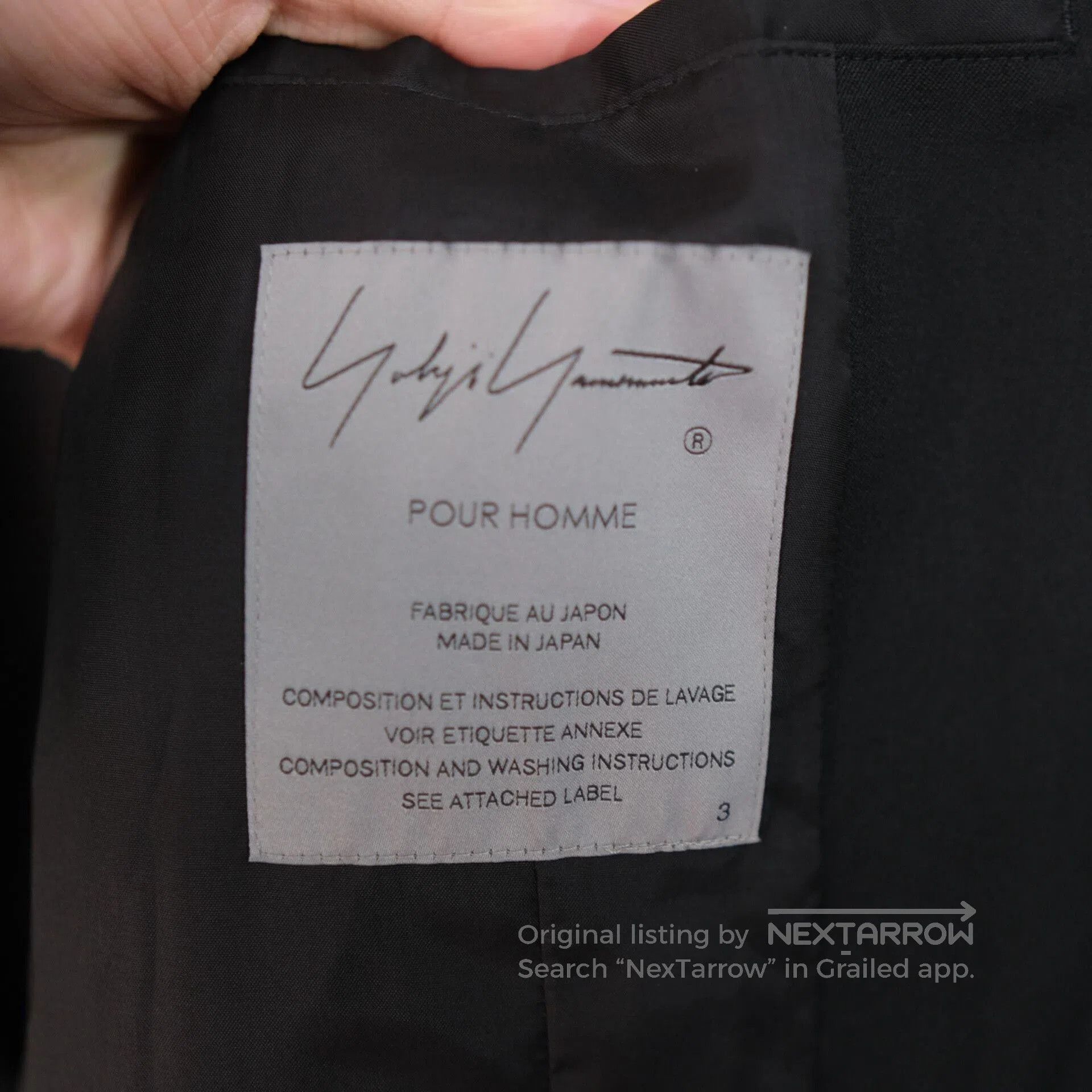 Yohji Yamamoto Yohji Yamamoto Tailcoat for Fall/Winter 2022. Size US L / EU 52-54 / 3 - 5 Thumbnail