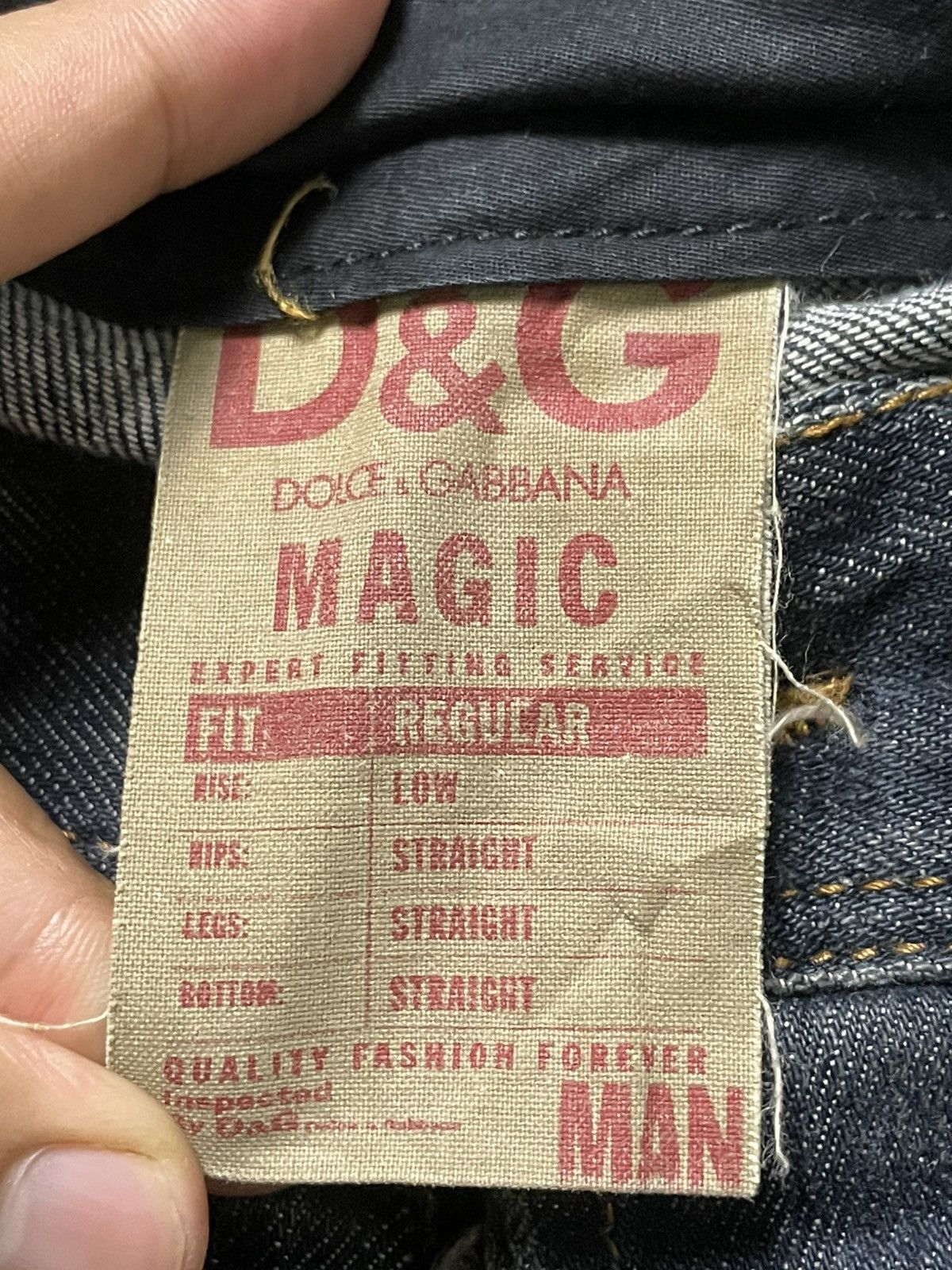 Designer × Dolce & Gabbana × Vintage DOLCE & GABBANA DISTRESSED DENIM JEANS (103) Size US 32 / EU 48 - 5 Thumbnail