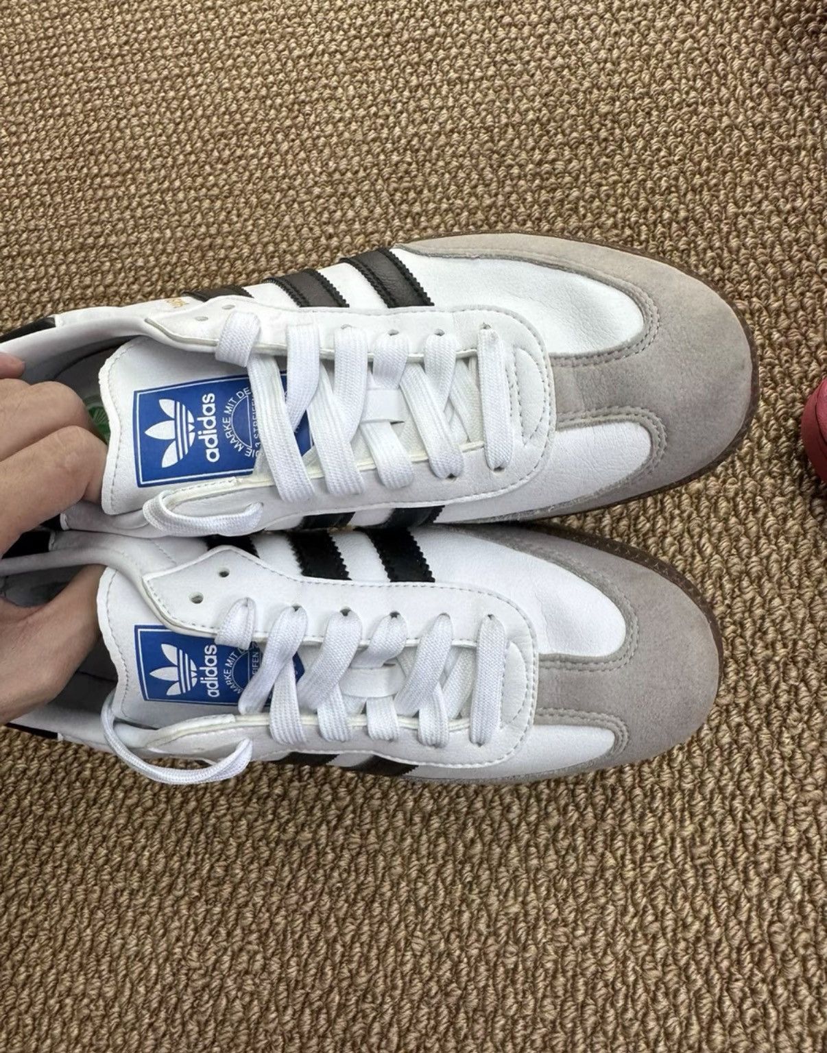 Adidas Adidas Samba Vegan, Black & White K37 Size US 7 / EU 40 - 2 Thumbnail