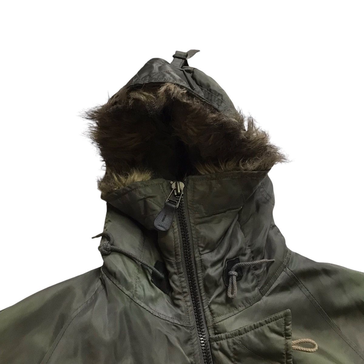 Avirex RARE VINTAGE AVIREX BOMBER FAUX FUR PARKA SUN FADED JACKET Size US L / EU 52-54 / 3 - 10 Thumbnail