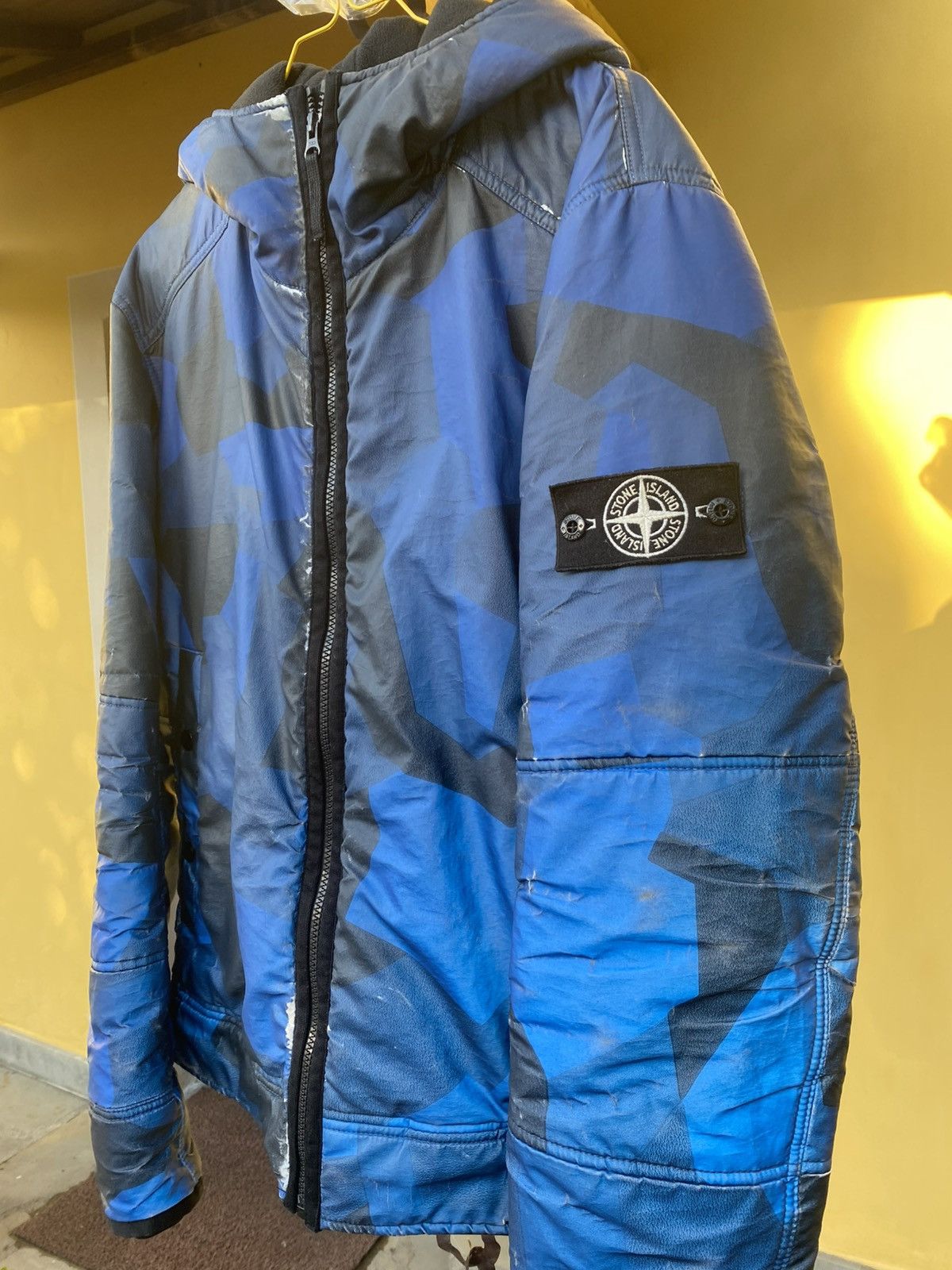 Stone Island Stone Island Reflective Camouflage Tg L Blu Giacchetto Size US L / EU 52-54 / 3 - 2 Thumbnail