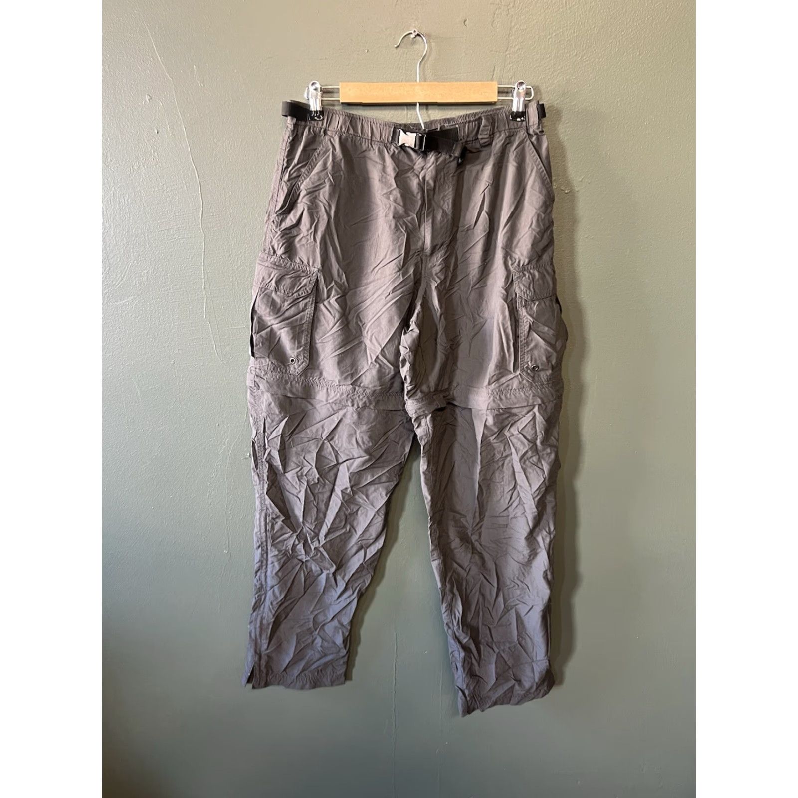 Vintage REI Mens Gray Outdoor Hiking Cargo Pants Nylon Size M Regular Inseam 32 in Pants Mens Gray Nylon Cargo Outdoor Hiking REI Size M Size US 31 - 2 Thumbnail