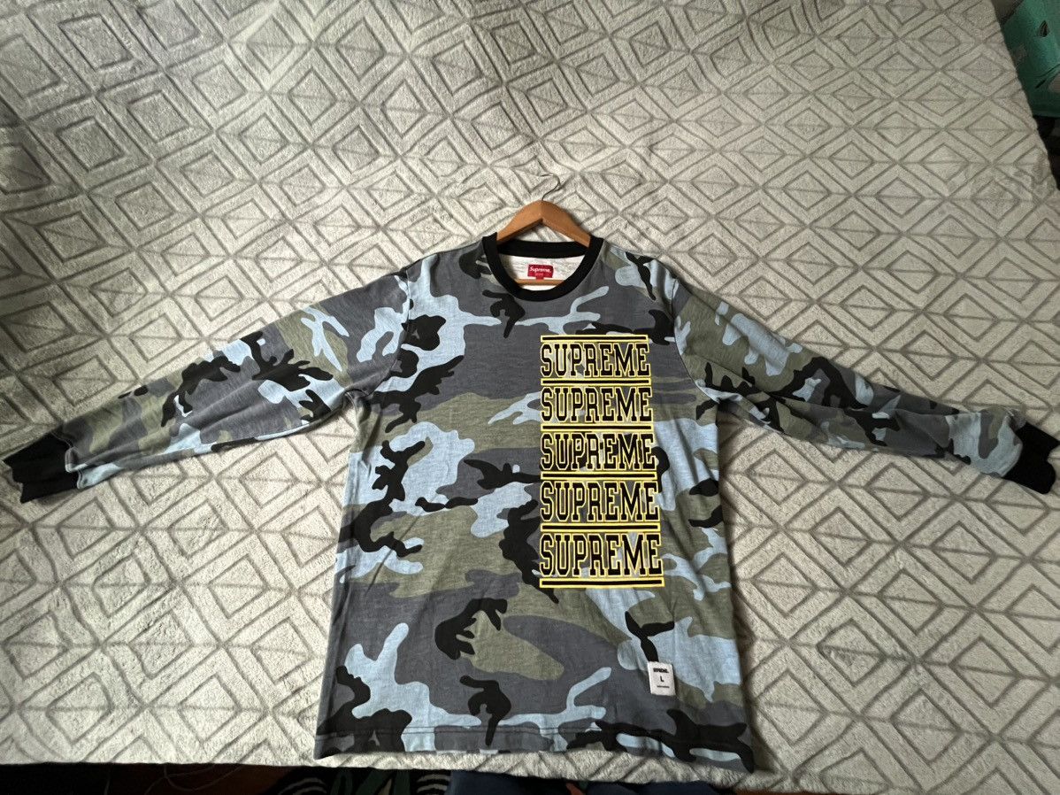 Supreme Blue Camo Supreme Long Sleeve Size US L / EU 52-54 / 3 - 1 Thumbnail