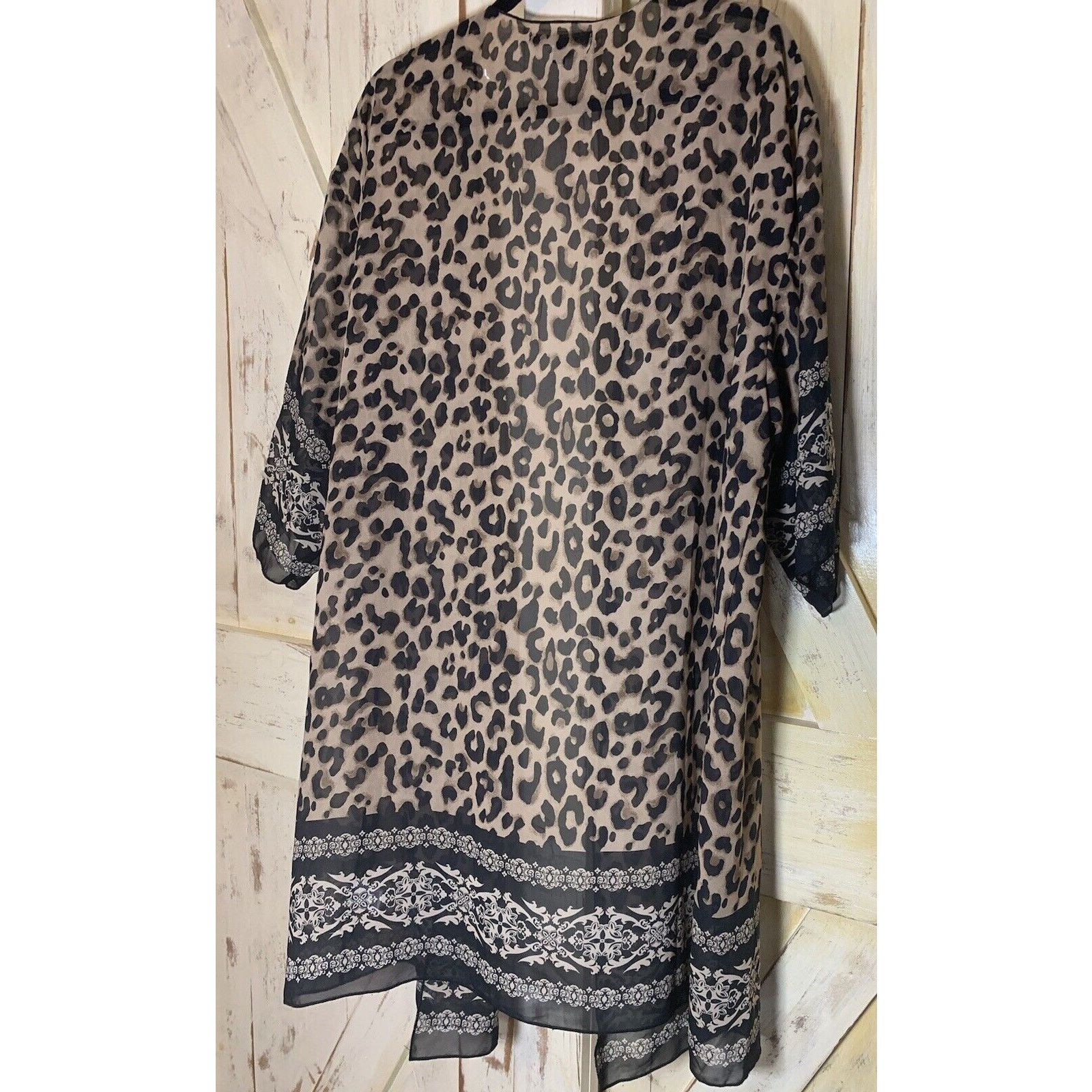 Indigo Always Indigo Kimono Style Top Cheetah Print Size L New Size L / US 10 / IT 46 - 8 Thumbnail