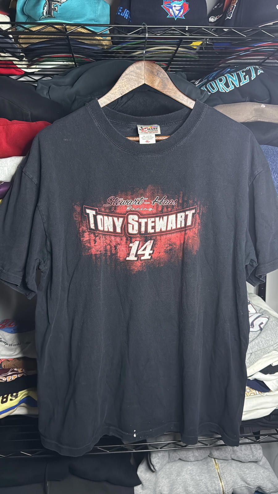 Chase Authentics Vintage Tony Stewart Nascar T-shirt Size US XL / EU 56 / 4 - 1 Thumbnail