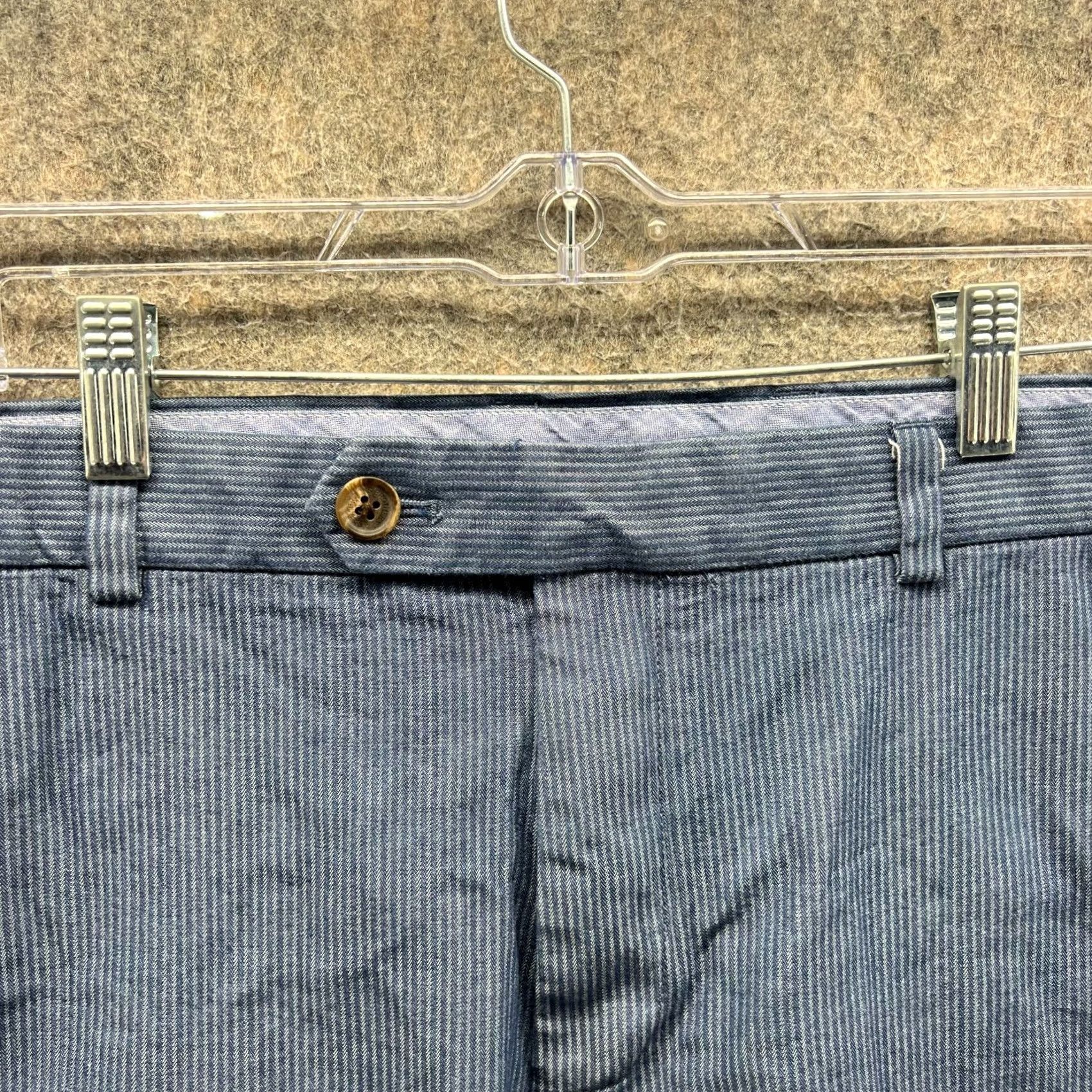 Brooks Brothers Brooks Brothers Shorts Mens 36 Heather Blue Chino Flat Front Bermuda Cotton Adjustable Button Pocket Front Flat Front Measurements 36in Regular Size US 36 / EU 52 - 7 Thumbnail