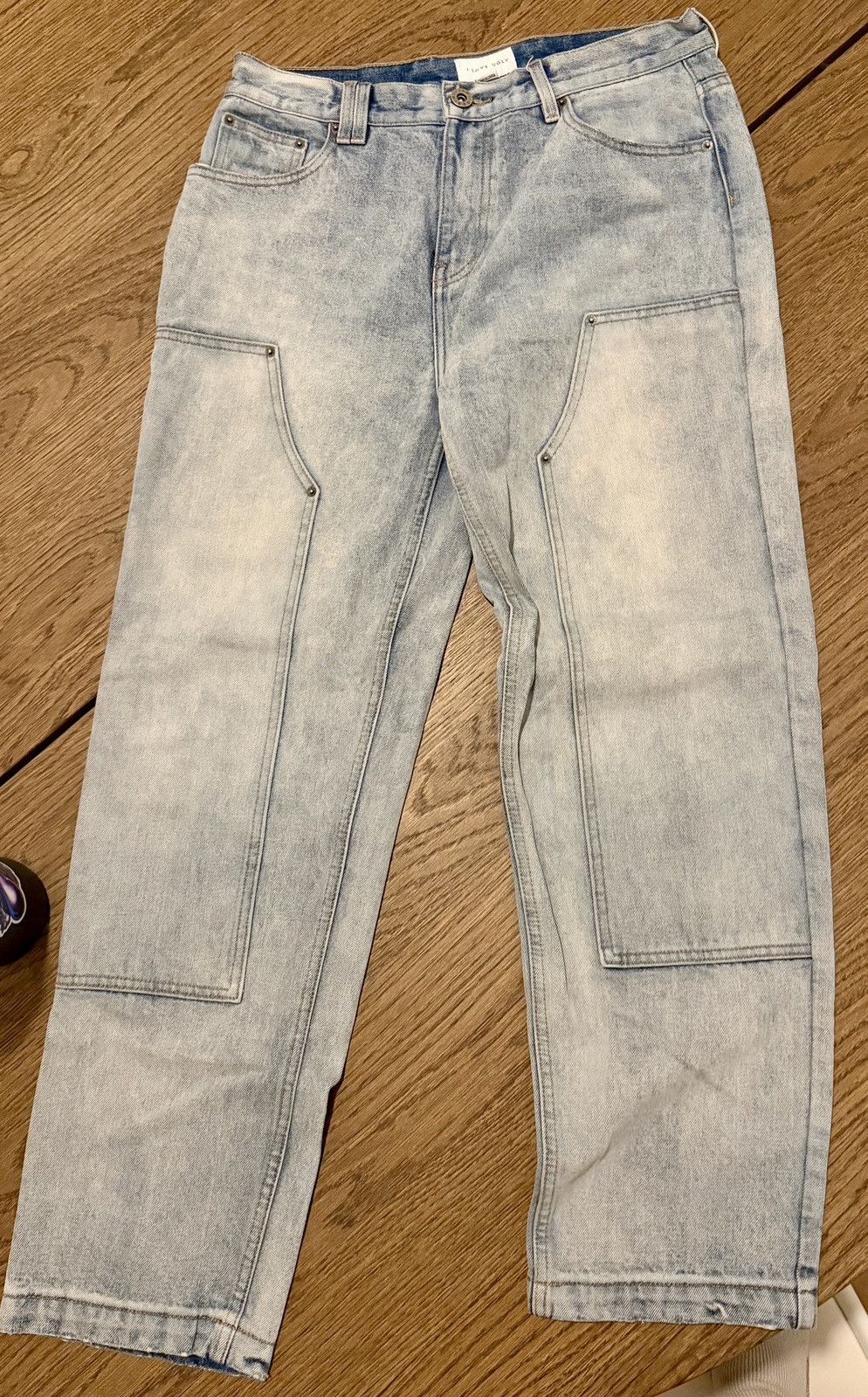 I Love Ugly I Love Ugly- Denim Double Knee Carpenter Pants. Size US 34 / EU 50 - 3 Thumbnail