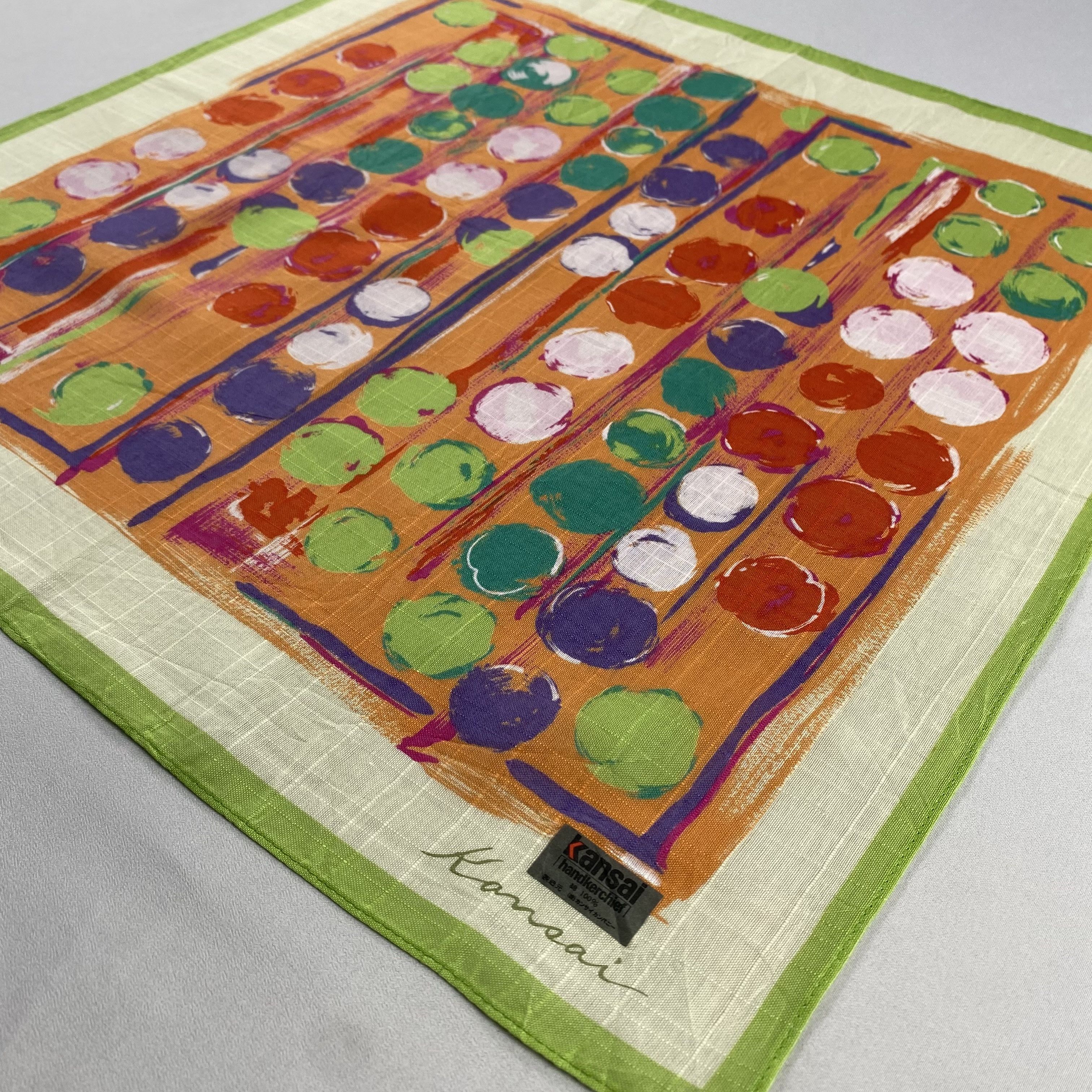 Kansai Yamamoto × Vintage NWT Kansai Yamamoto Neckerchief / Handkerchief-P1658 Size ONE SIZE - 2 Thumbnail