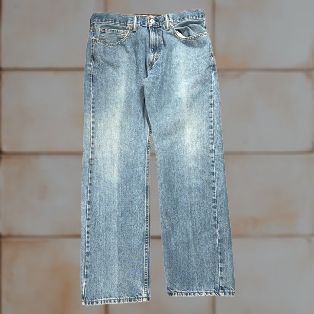 Levi's VINTAGE Levi's 505 Jeans Mens 34x29 Blue Regular Straight Denim Y2K 34x30 Tag Size US 34 / EU 50 - 1 Thumbnail