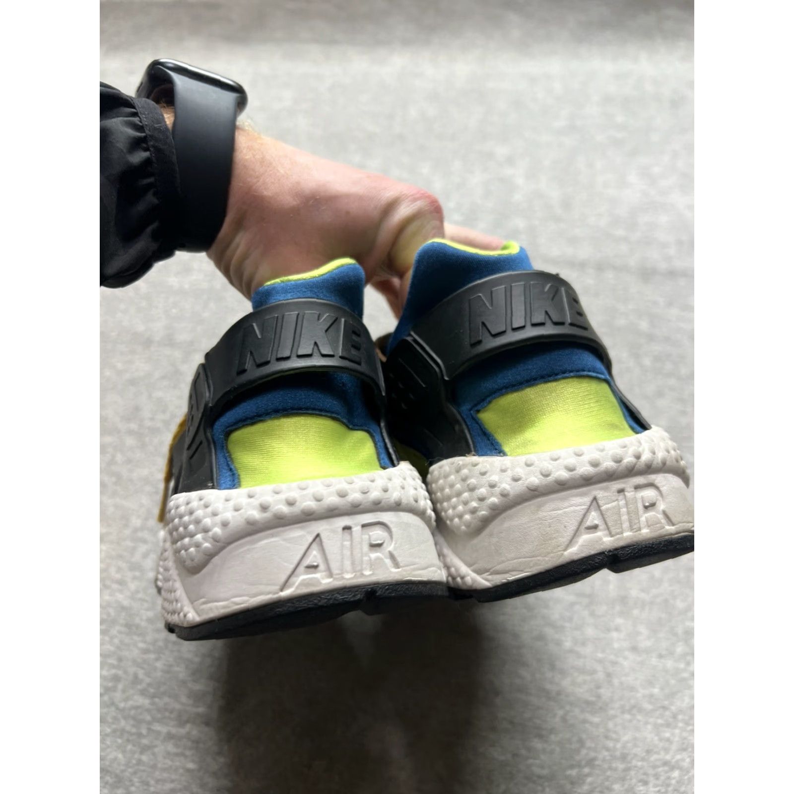 Nike VINTAGE Nike Air Huarache Desert Ochre Blue Force Volt 318429-701 Mens Size 13 Shoes Size US 12 / EU 45 - 4 Thumbnail