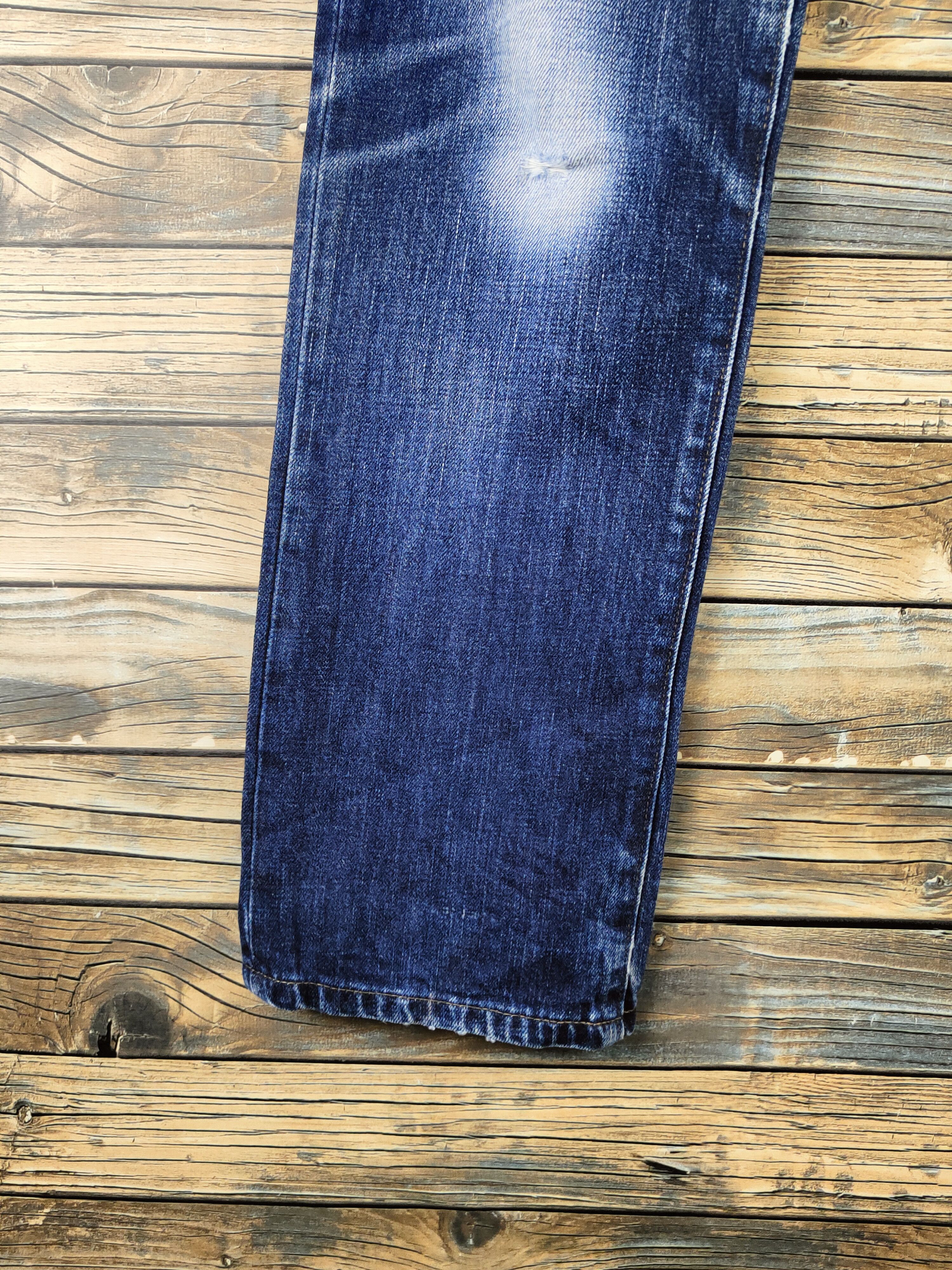 Margaret Howell DL Margaret Howell-Edwin Distressed Ripped Jeans #46-890 Size US 29 - 4 Thumbnail