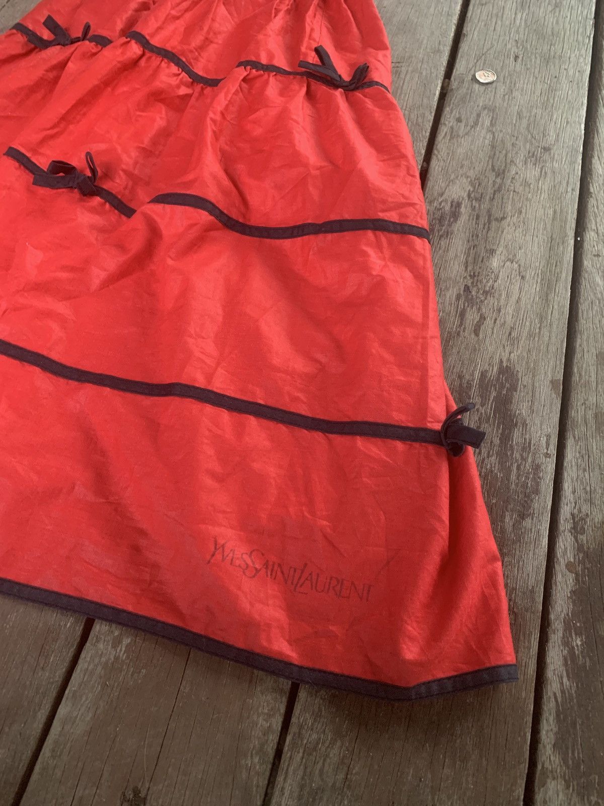 Yves Saint Laurent Vintage YSL red apron Size ONE SIZE - 3 Thumbnail