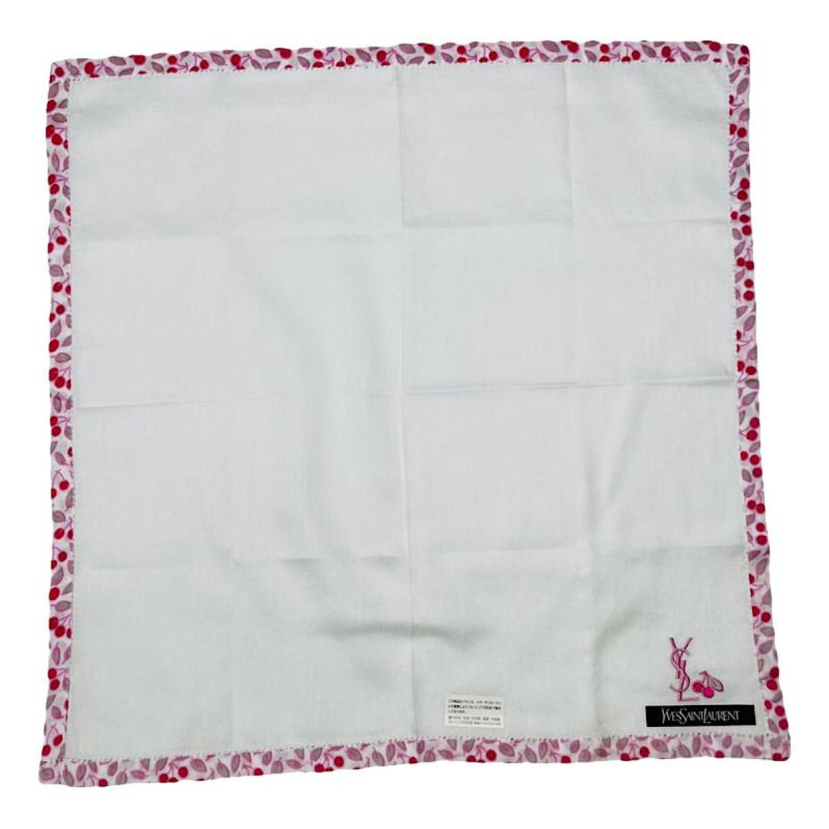 Yves Saint Laurent Pink Cotton Scarf Size ONE SIZE - 1 Thumbnail