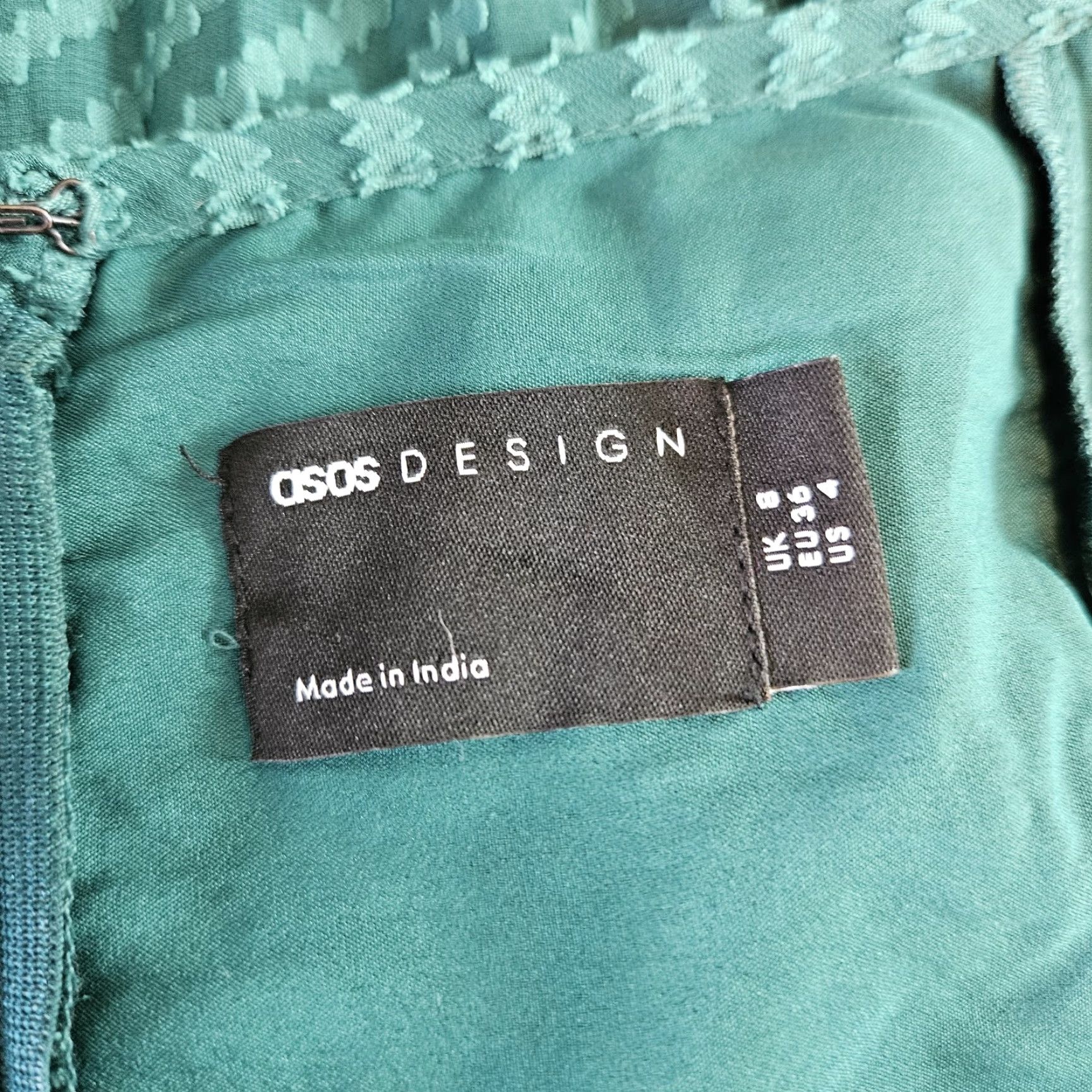 Asos ASOS Design Womens Midi Dress Sz 4 Green Striped Pleated A-Line Convertible Zip Dress Length Midi Size S / US 4 / IT 40 - 5 Thumbnail