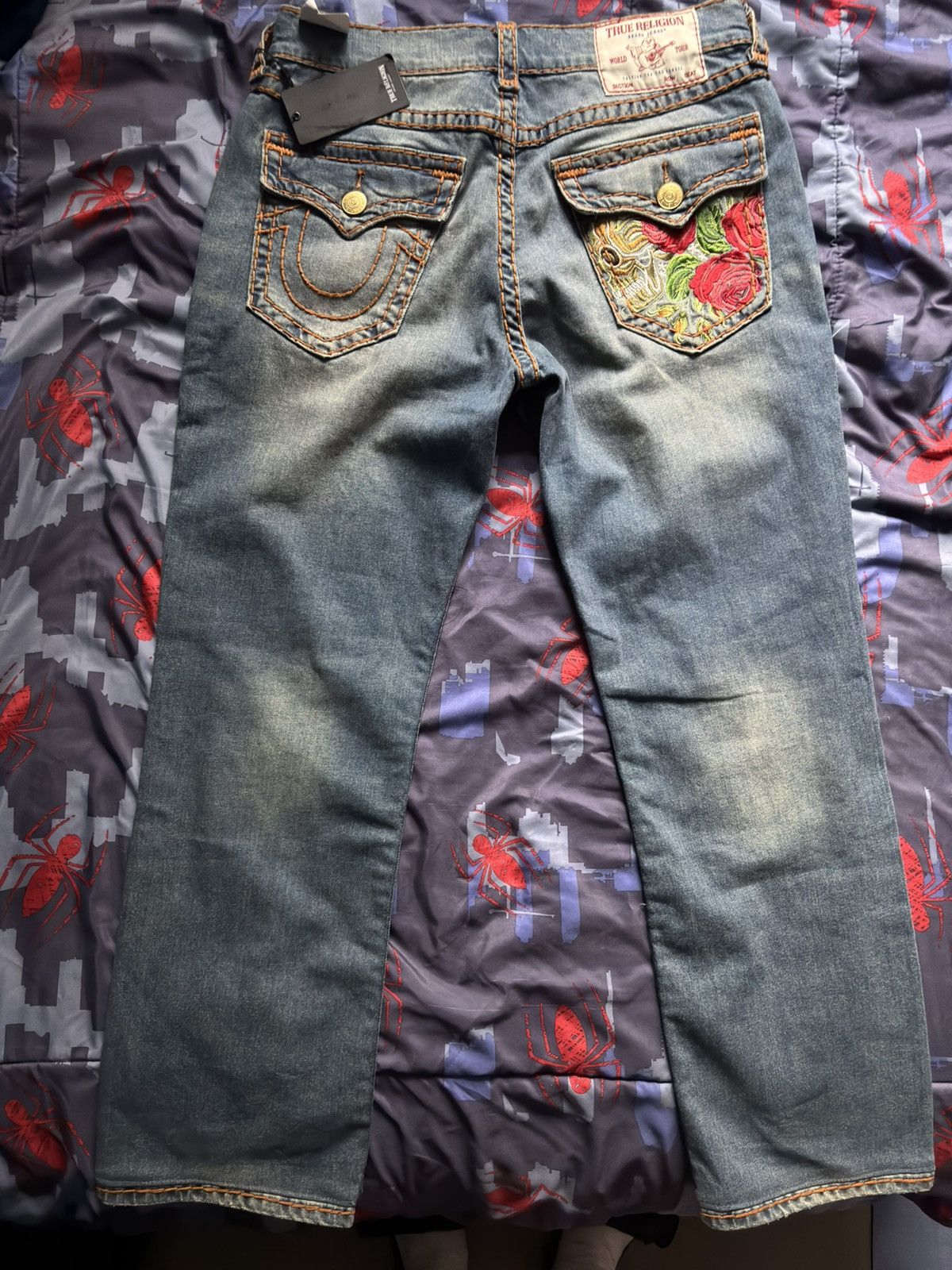 True Religion True Religion Ricky Super Flap Embro Bk Pkt Size US 33 - 7 Thumbnail