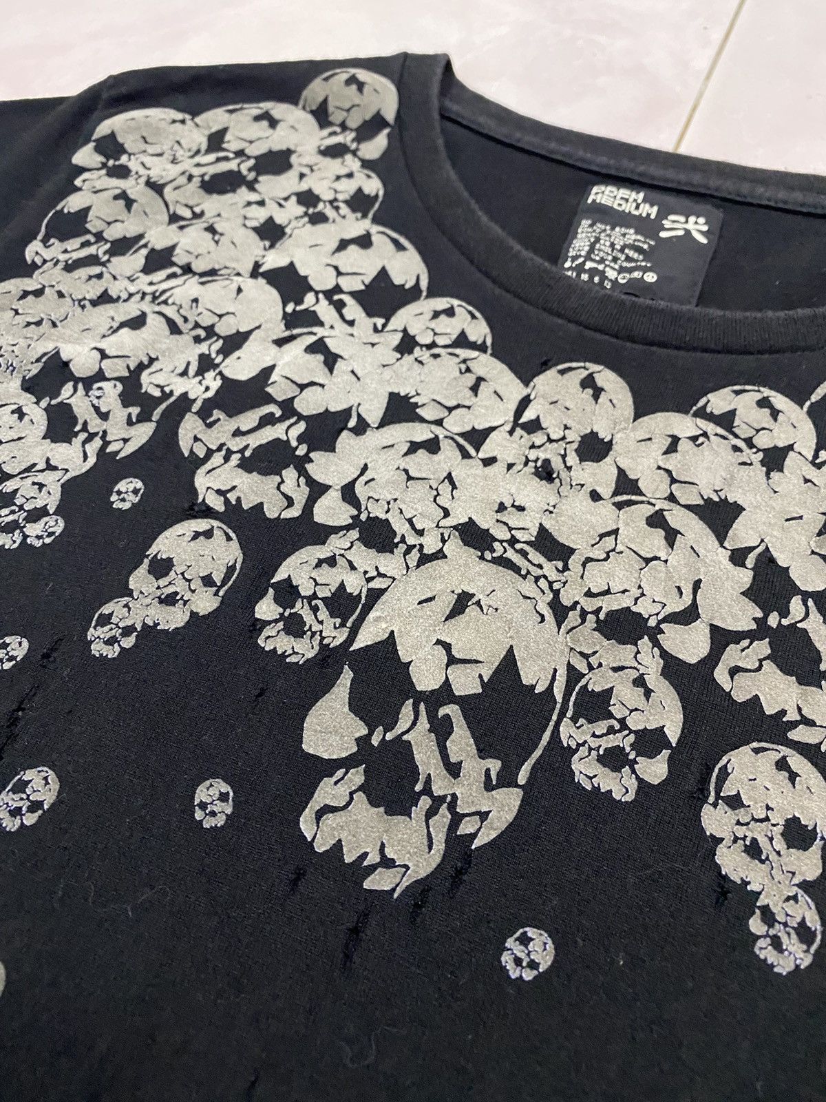Japanese Brand 💥RARE💥 PPFM Skulls Distress / Bullets Sedi Punk Tee Size US M / EU 48-50 / 2 - 4 Thumbnail