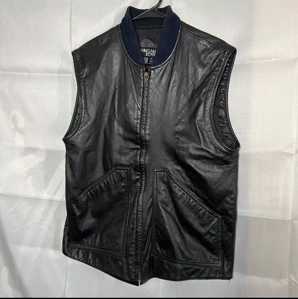 Designer × Vintage Duncan row vintage leather vest size medium Size US M / EU 48-50 / 2 - 1 Thumbnail