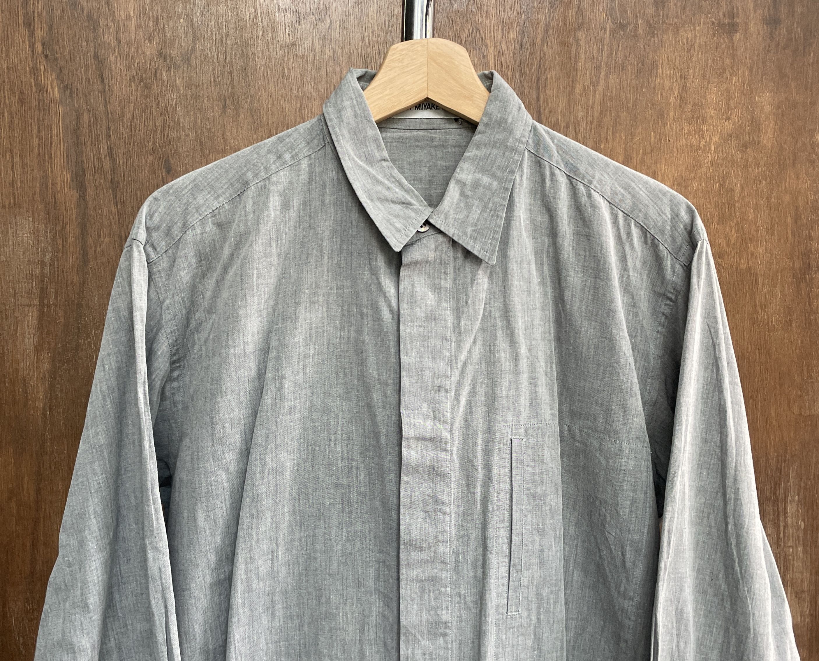 Issey Miyake ISSEY MIYAKE MEN Hidden Pocket Shirt Size US M / EU 48-50 / 2 - 2 Thumbnail