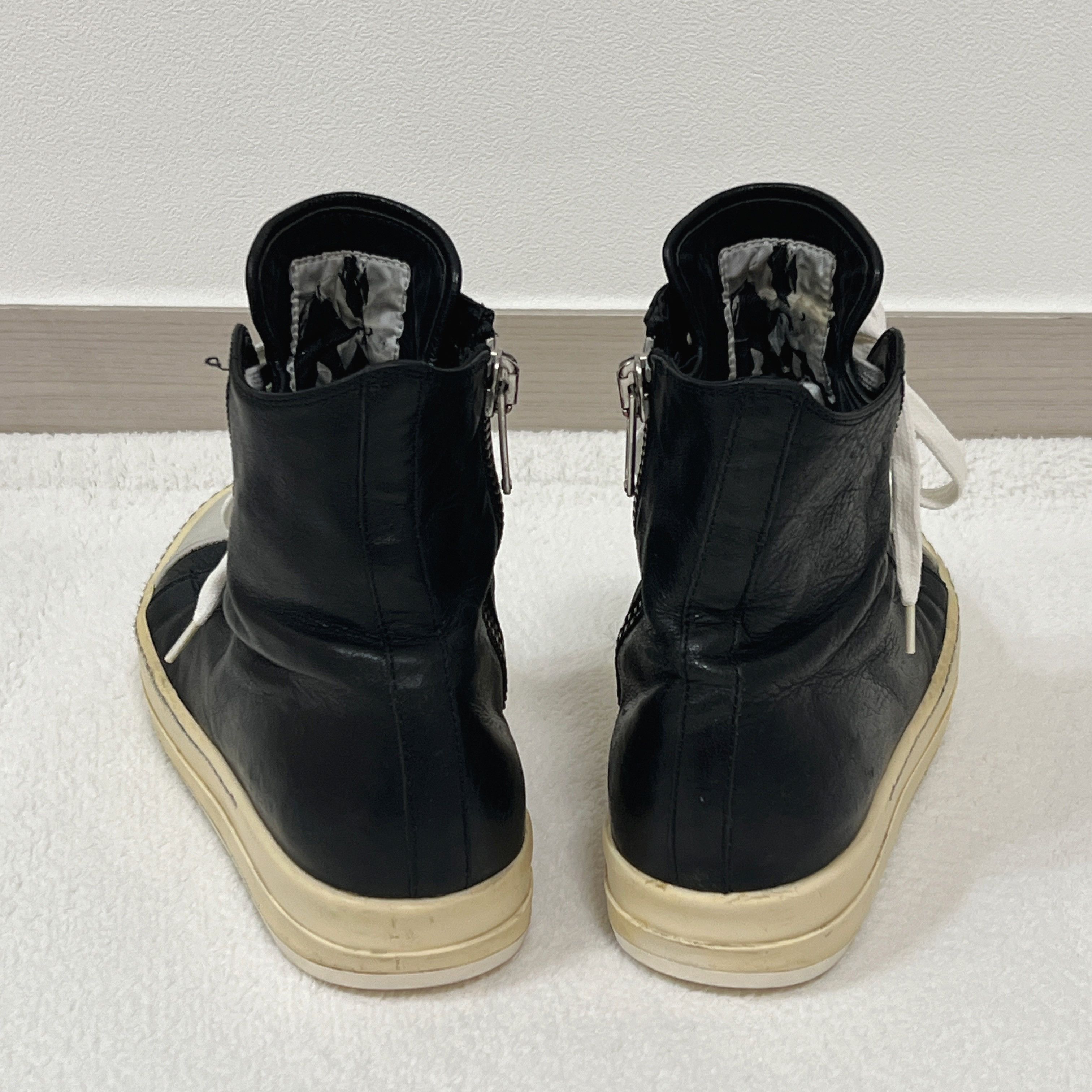 Rick Owens Rick Owens SS12 SCARPE IN PELLE SNEAKERS BLACK/WHITE Size US 5.5 / EU 38 - 4 Thumbnail