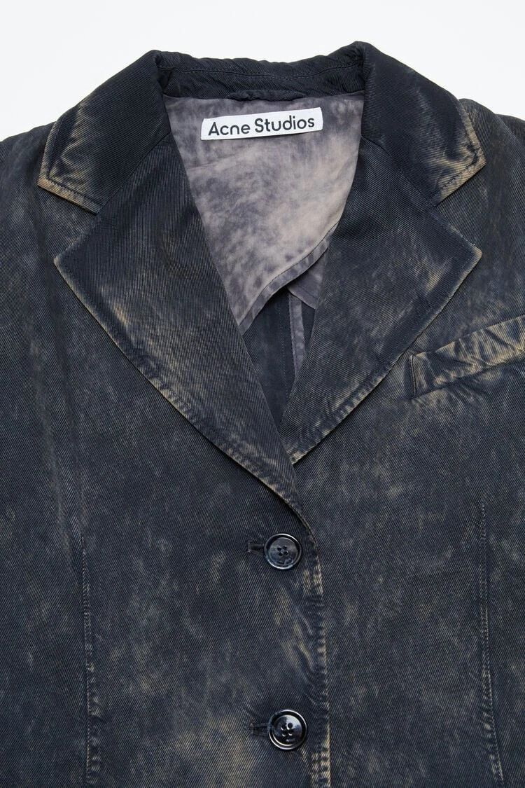 Acne Studios ACNE STUDIOS Single Breasted $800 Black/Beige Jacket New Size XXS / US 00 / IT 34 - 2 Thumbnail
