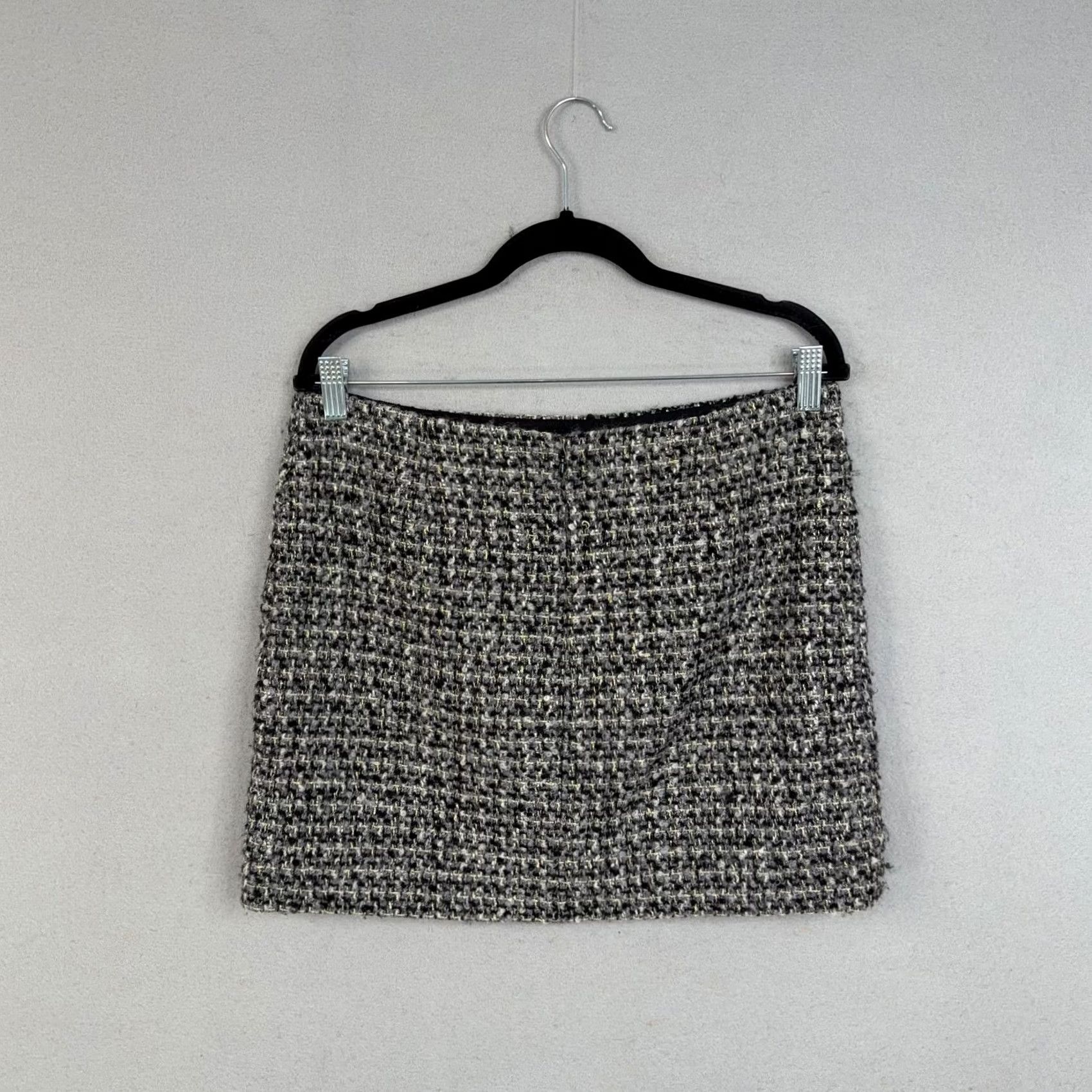 J.Crew J.Crew Skirt Womens 6 Gray Boucle Tweed Mini Pencil Lined Winter Office Size 28" / US 6 / IT 42 - 5 Thumbnail