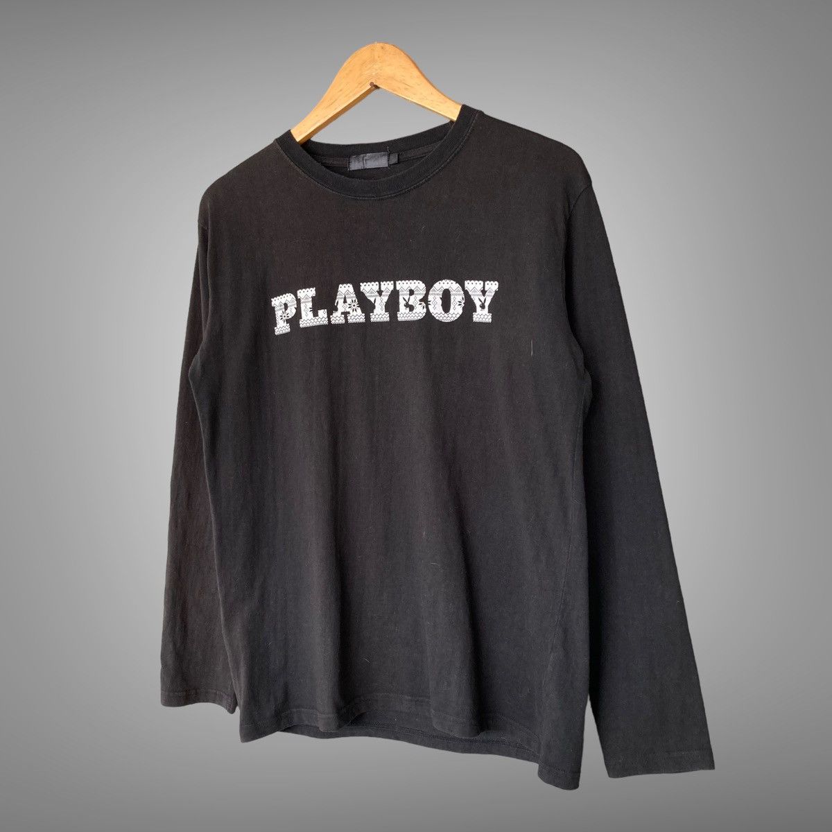 Playboy × Vintage Vintage Playboy Spell Out Logo Longsleeve Size US M / EU 48-50 / 2 - 5 Thumbnail