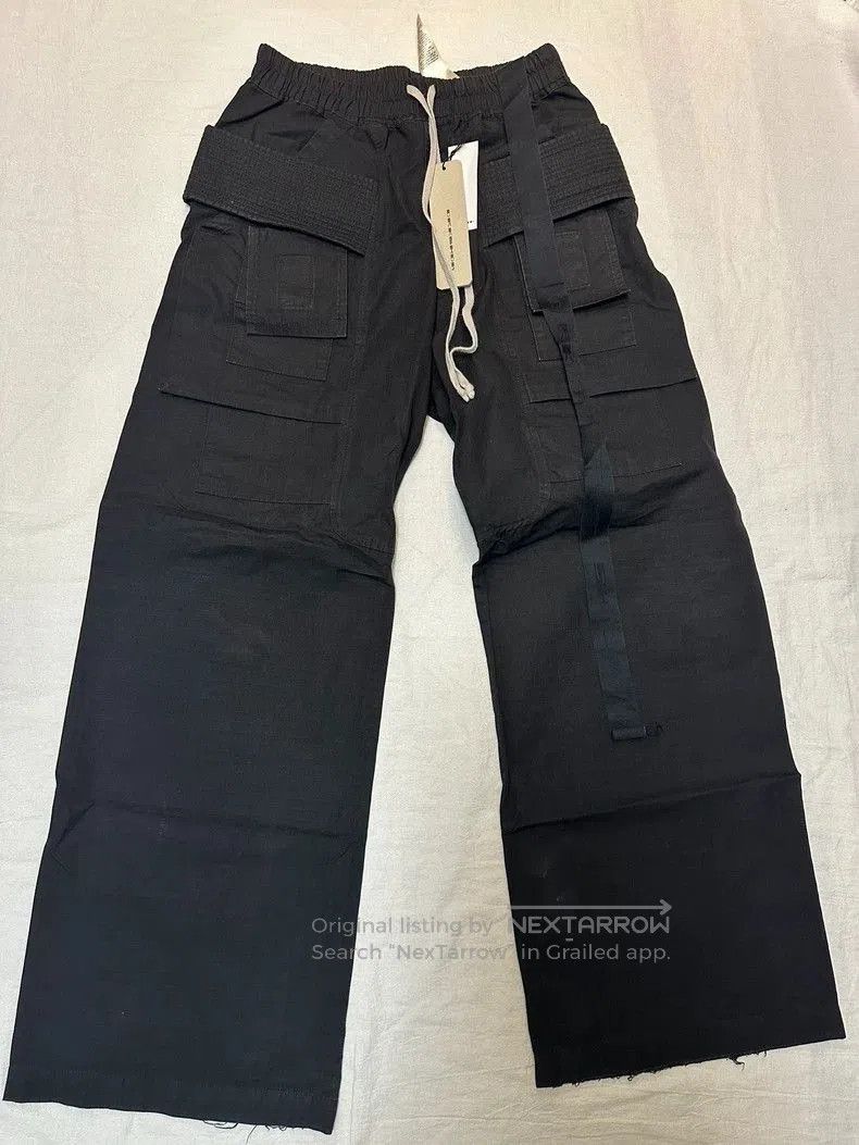 Rick Owens Rick Owens Black Cargo Pants for Men. Size US 30 / EU 46 - 1 Thumbnail