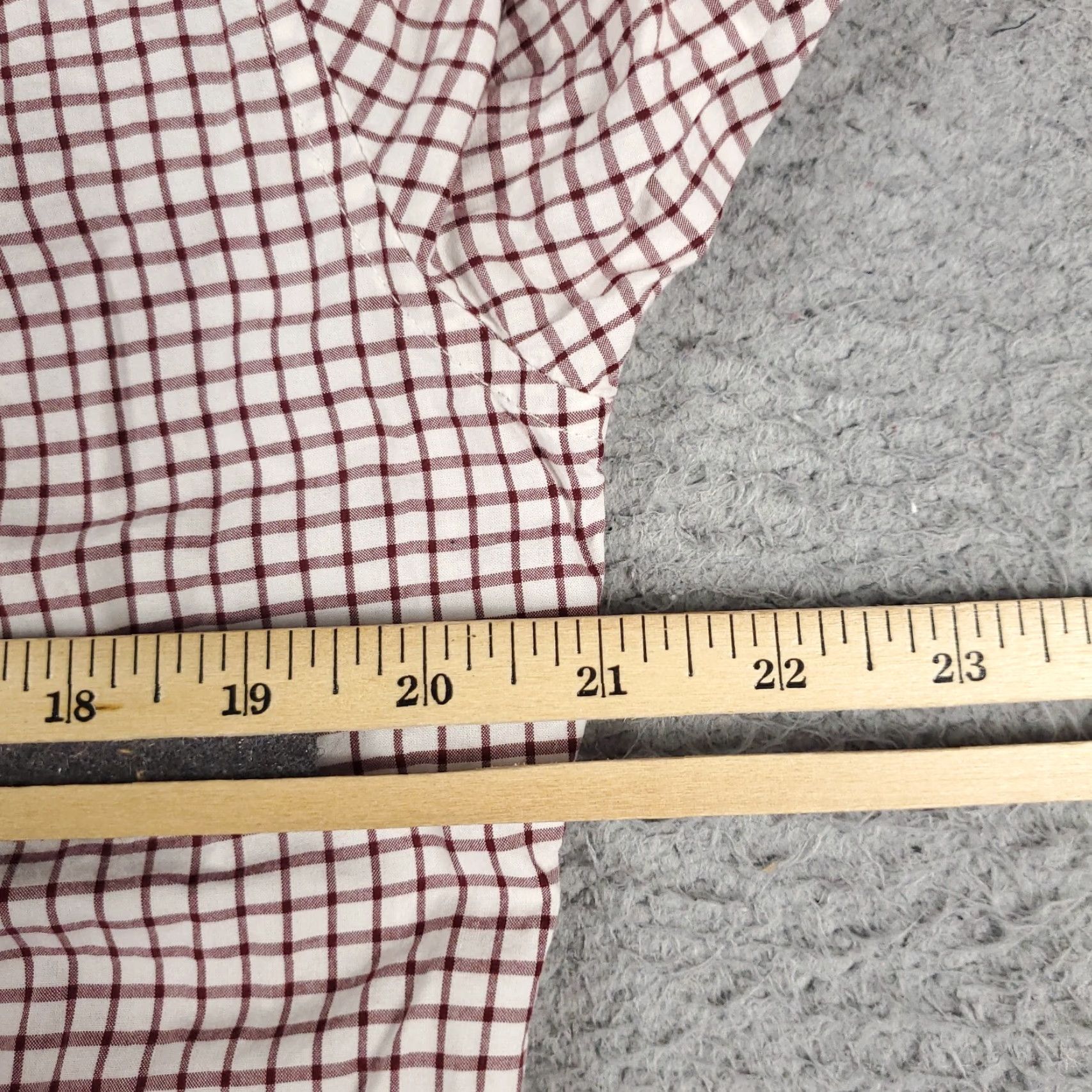 American Eagle Outfitters American Eagle Shirt Mens Small White Red Check Button Up Long Sleeve Casual Size US S / EU 44-46 / 1 - 6 Thumbnail